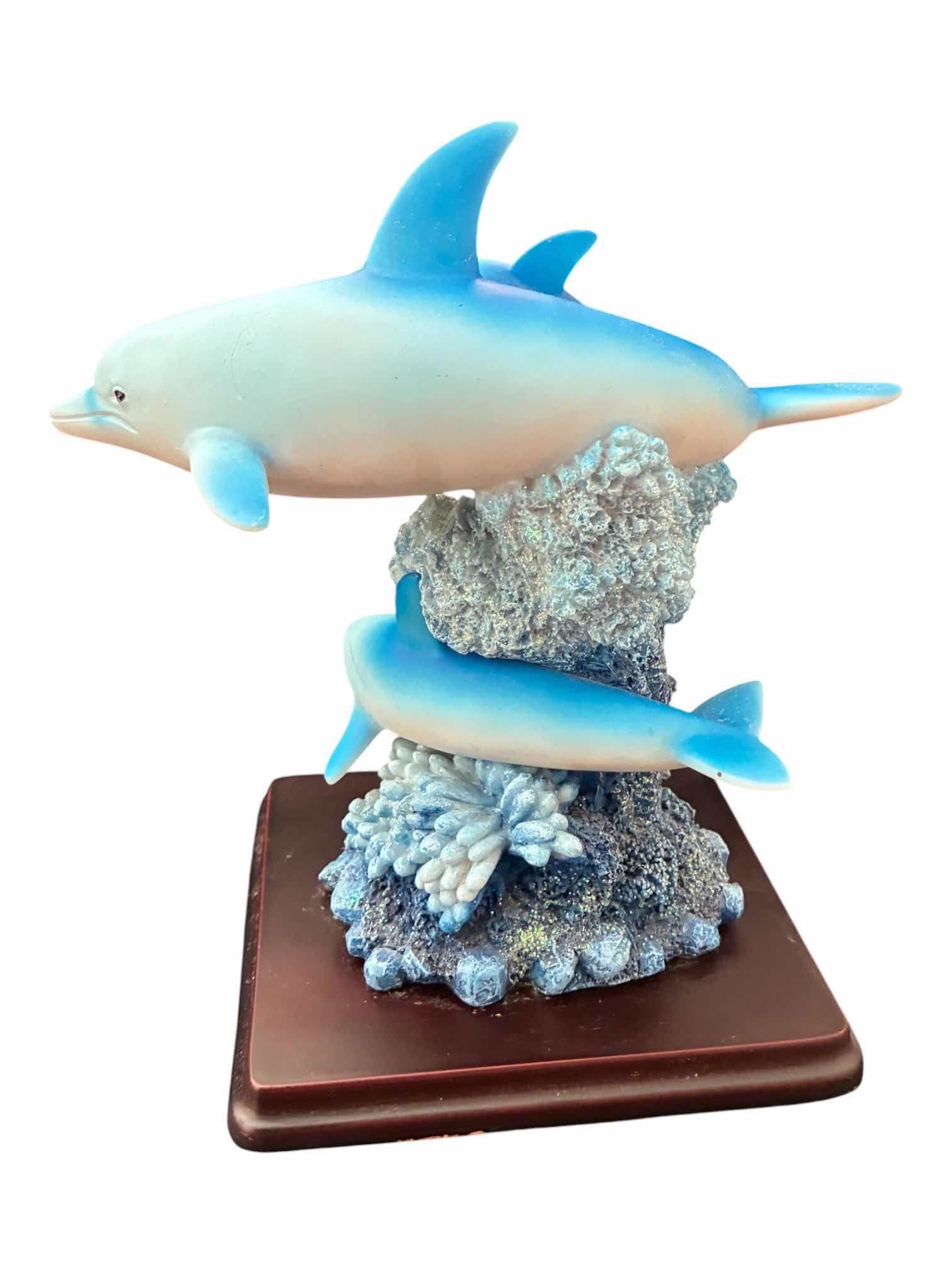 Photo 1 of DIRECT CONNECTION DOLPHIN RESIN SCULPTURE 10” X 6.5” X H11“