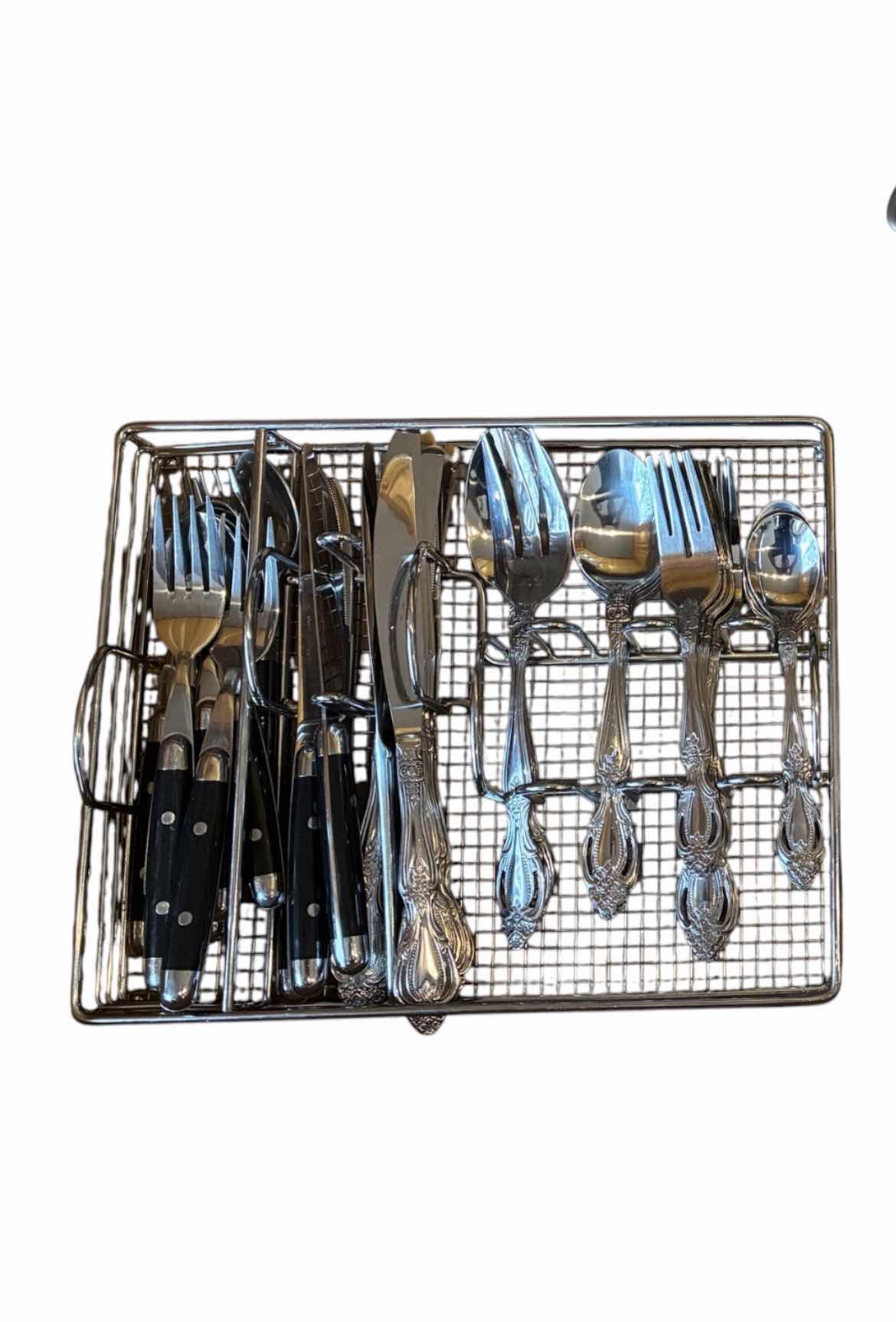 Photo 1 of CONTENTS OF DRAWER -KITCHEN FLATWARE & UTENSILS W CADDIES