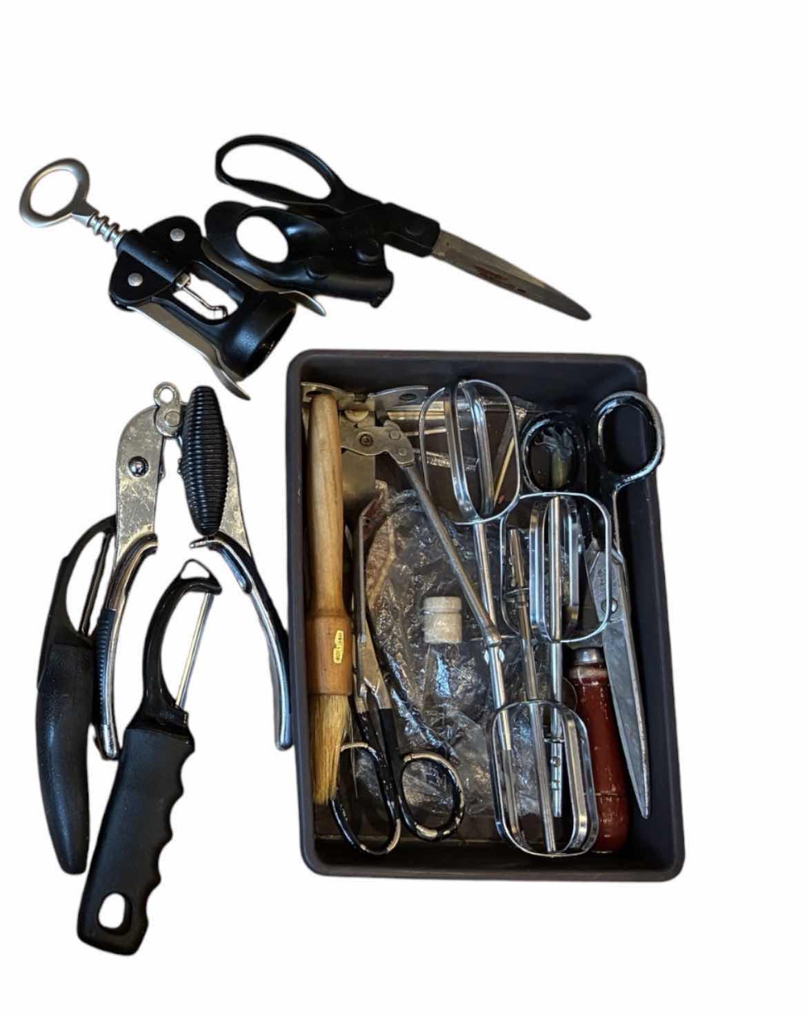 Photo 1 of CONTENTS OF DRAWER -KITCHEN FLATWARE & UTENSILS W CADDIES