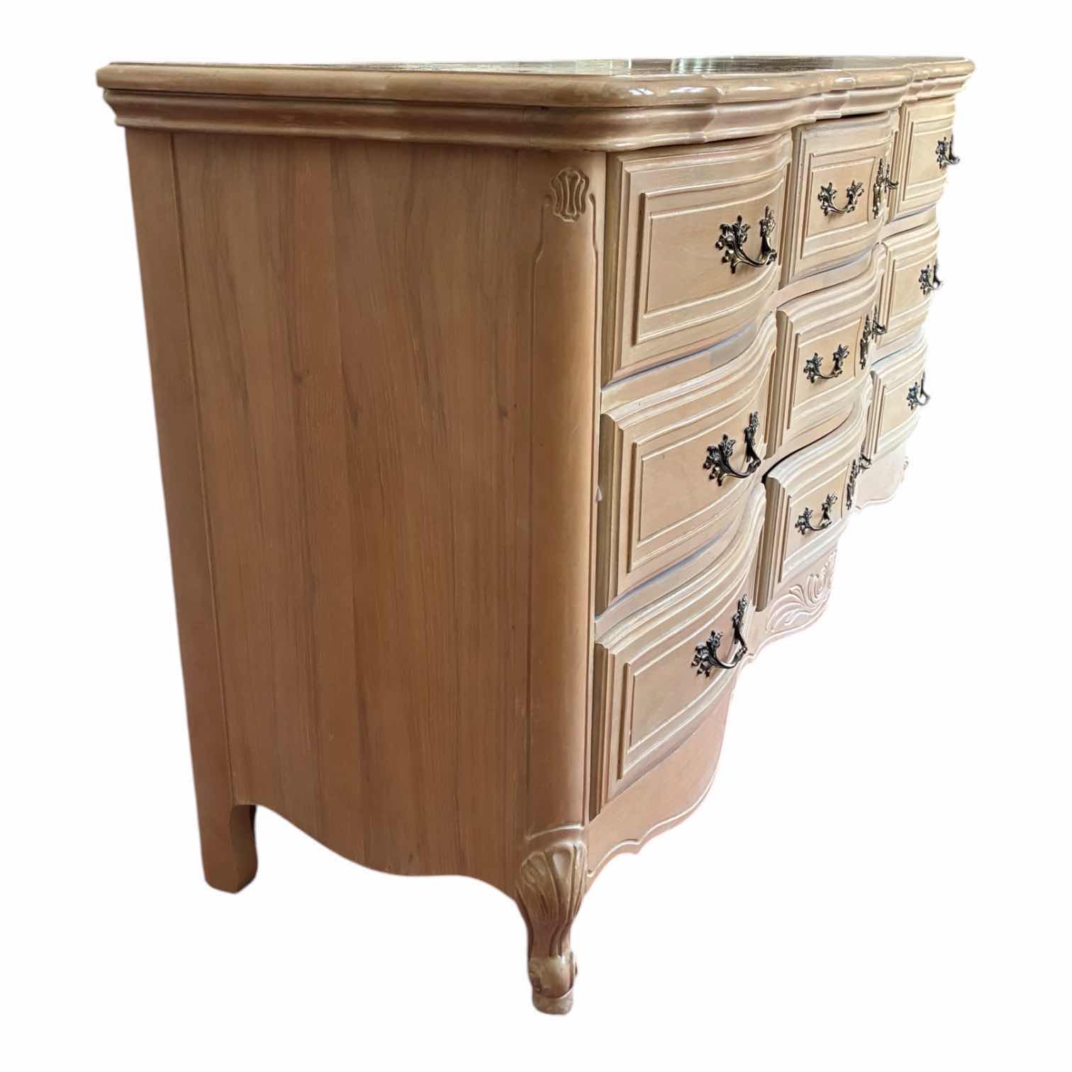 Photo 1 of VINTAGE NATURAL WOOD FINISH 9-DRAWER DRESSER 68” X 20” H32”