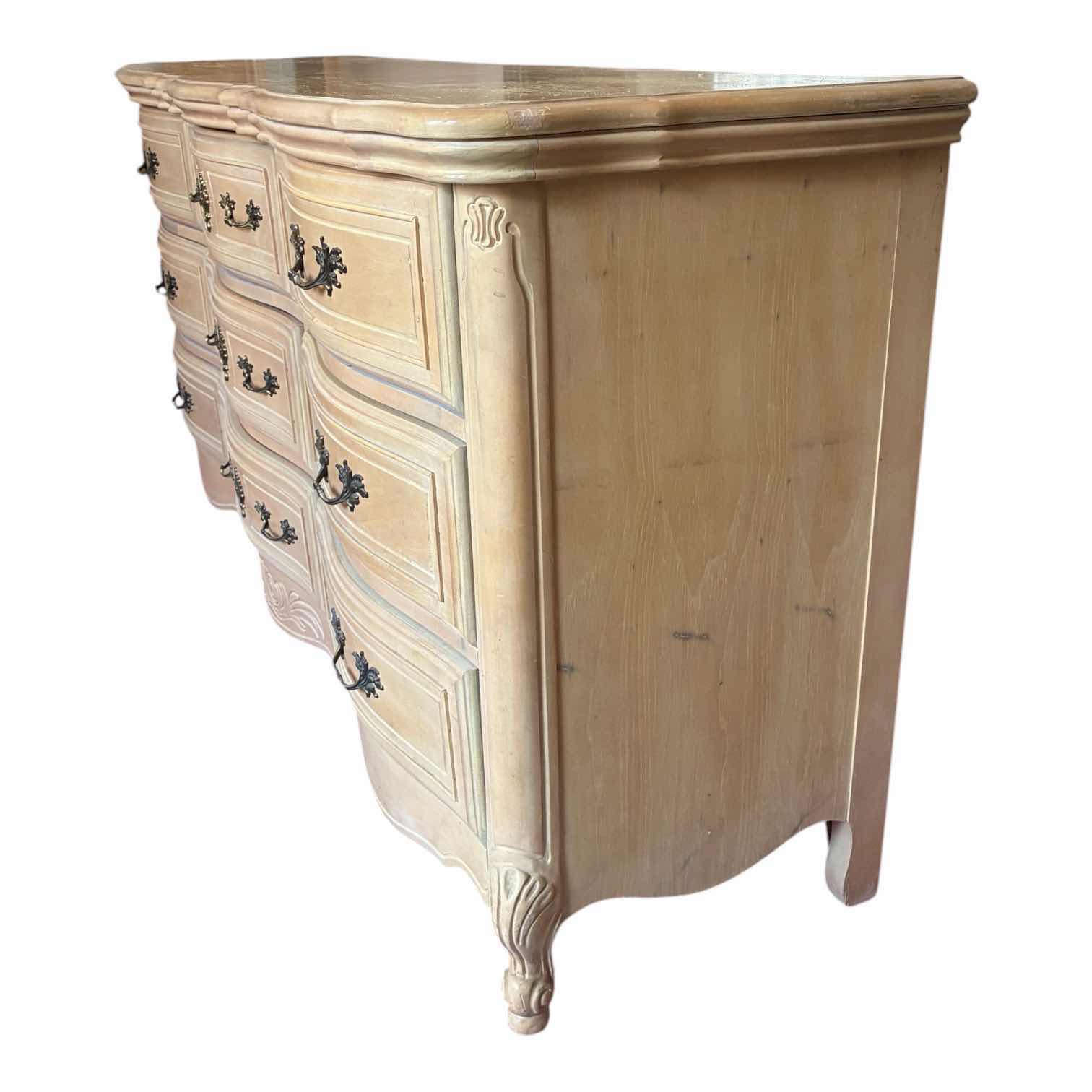 Photo 1 of VINTAGE NATURAL WOOD FINISH 9-DRAWER DRESSER 68” X 20” H32”