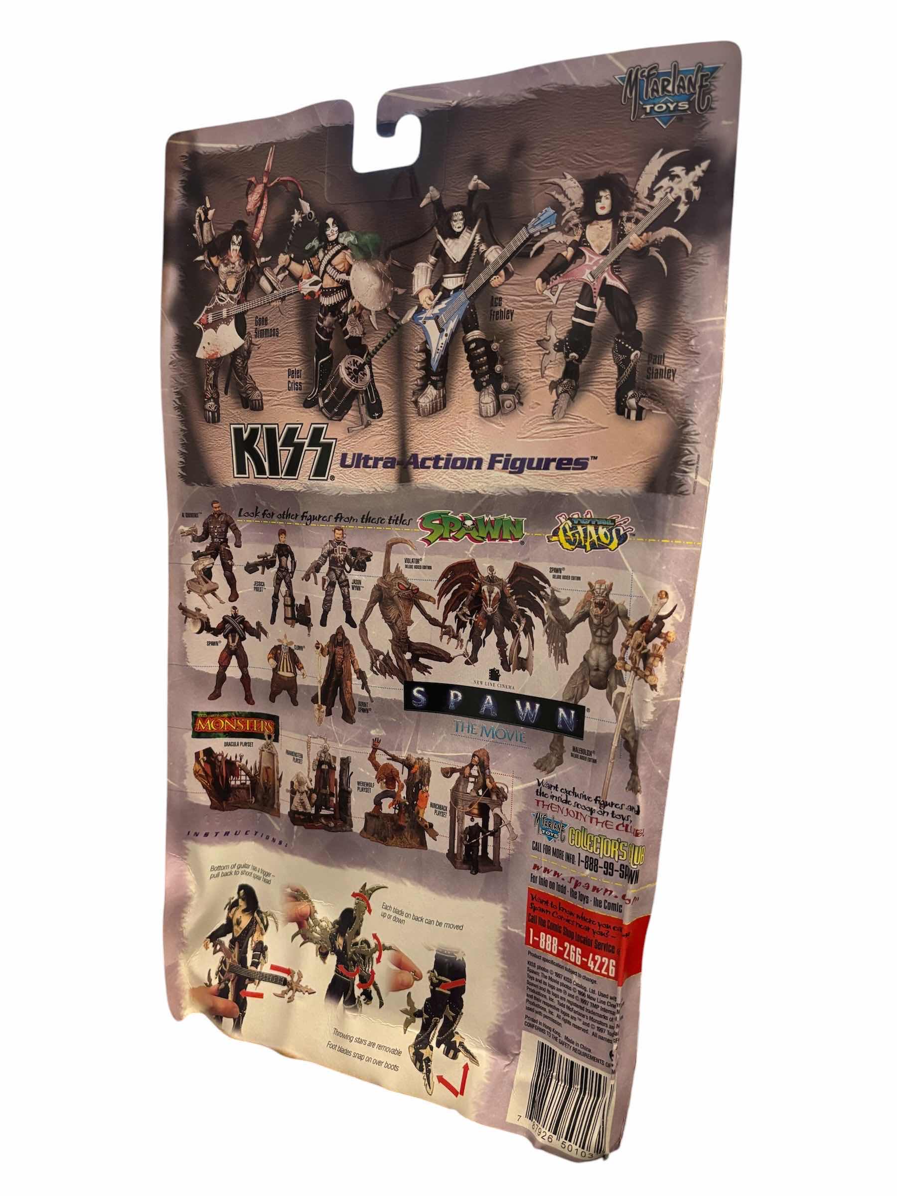 Photo 1 of 1997 MCFARLANE TOYS KISS PAUL STANLEY ULTRA ACTION FIGURE & ACCESSORIES