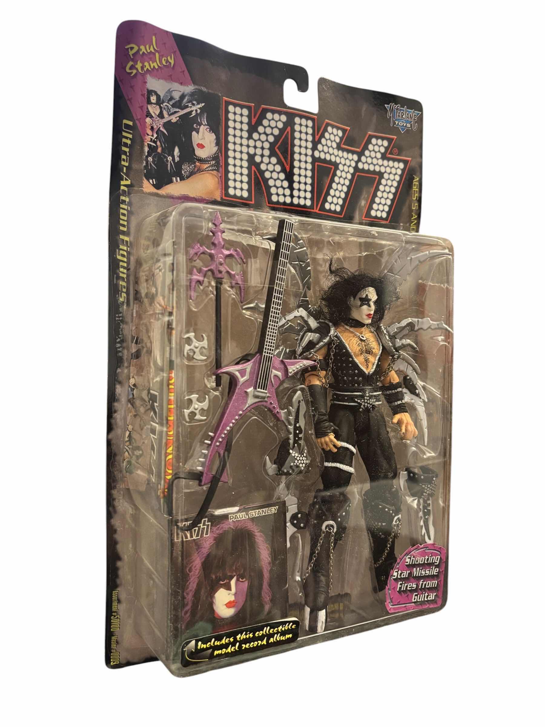 Photo 1 of 1997 MCFARLANE TOYS KISS PAUL STANLEY ULTRA ACTION FIGURE & ACCESSORIES