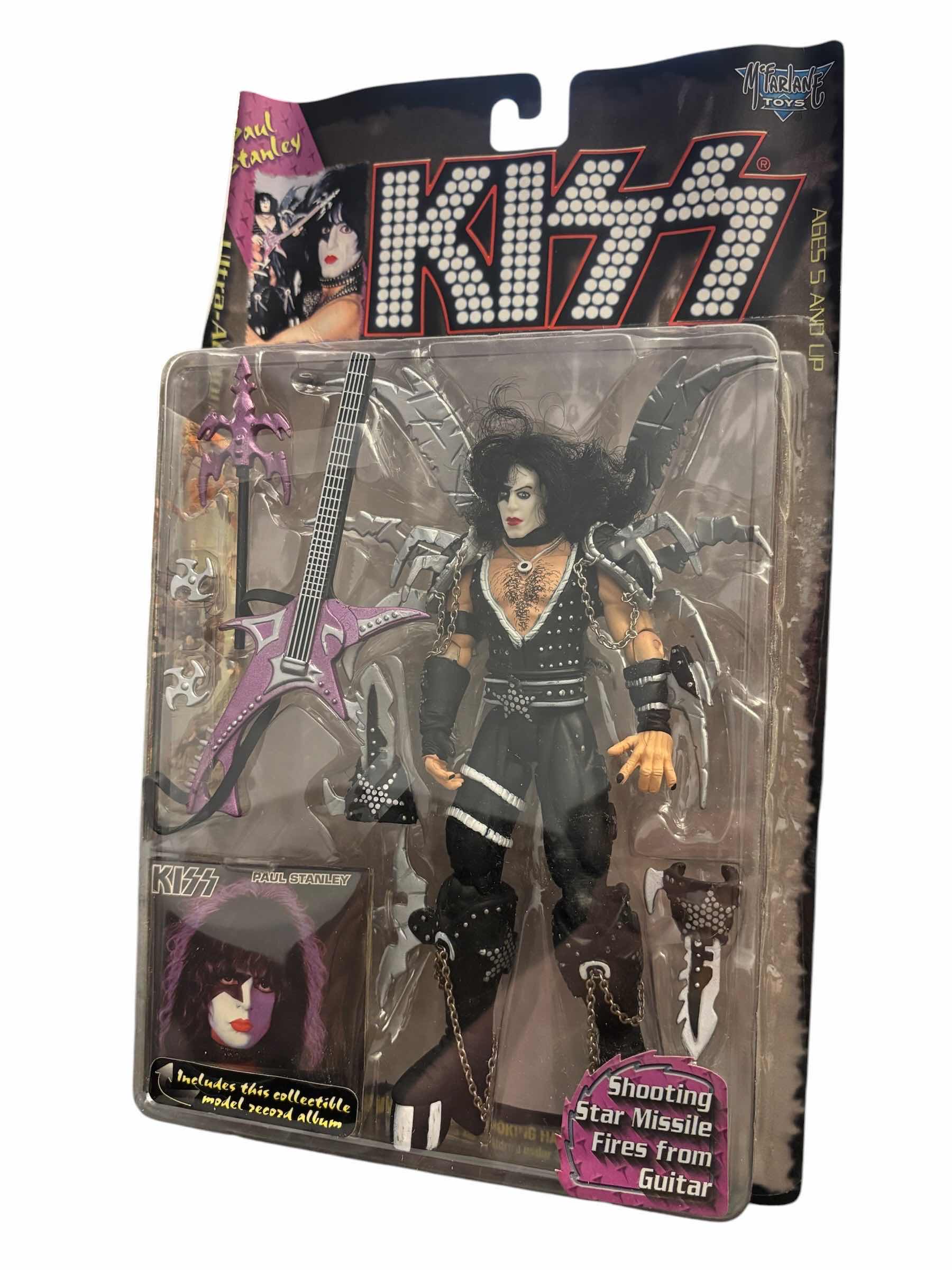 Photo 1 of 1997 MCFARLANE TOYS KISS PAUL STANLEY ULTRA ACTION FIGURE & ACCESSORIES
