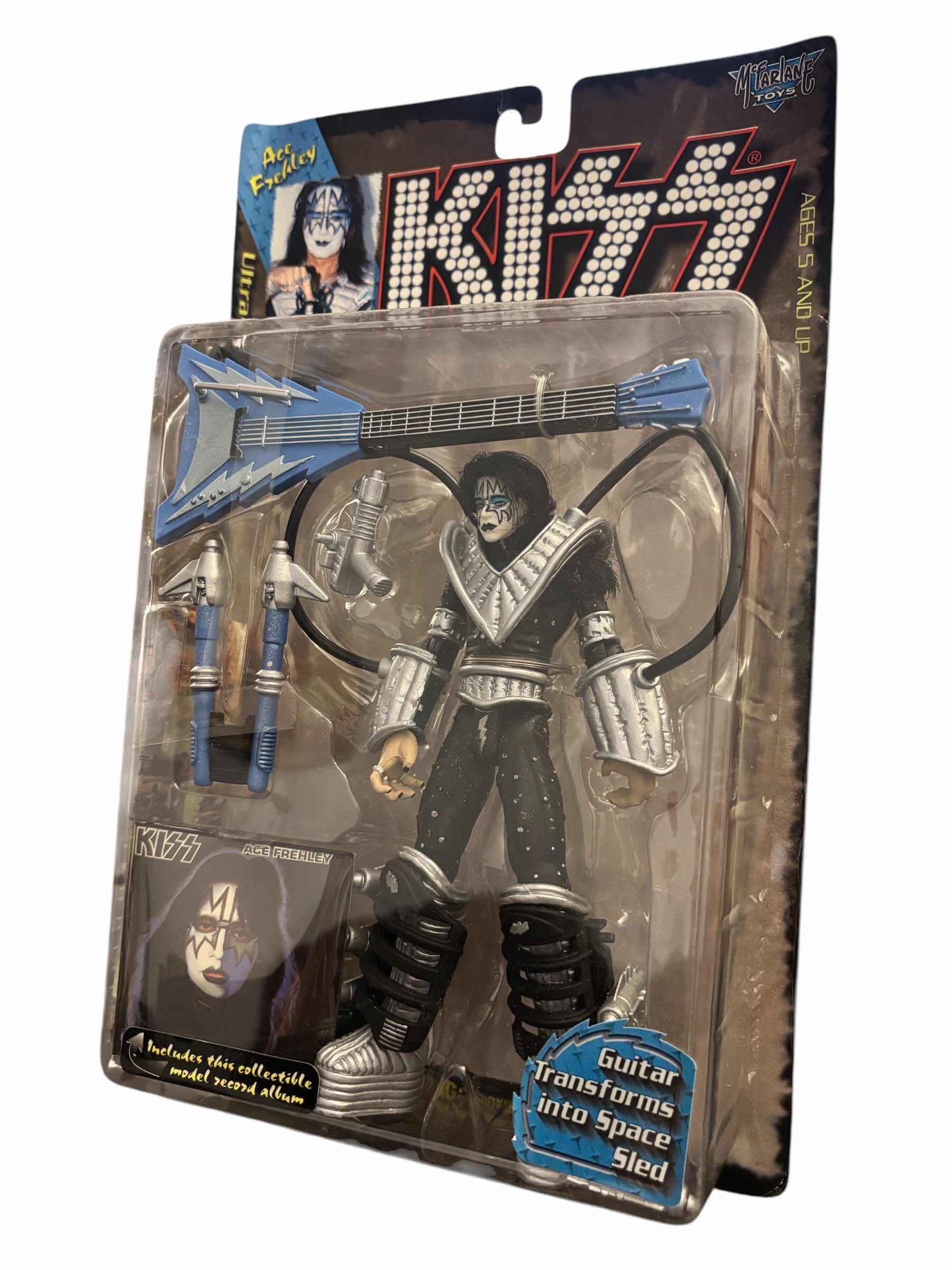 Photo 1 of 1997 MCFARLANE TOYS KISS ACE FREHLEY ULTRA ACTION FIGURE & ACCESSORIES