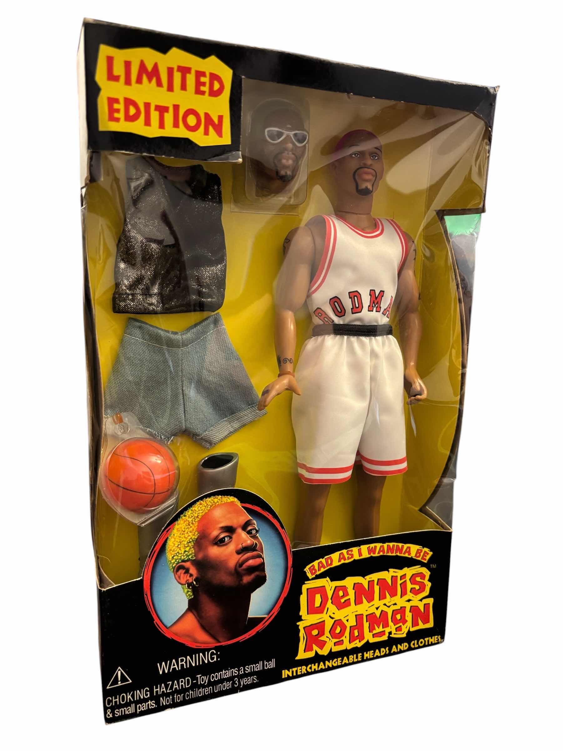 Photo 1 of 1996 STREET PLAYERS DENNIS RODMAN “BAD AS I WANNA BE 12” LIMITED EDITION ACTION FIGURE