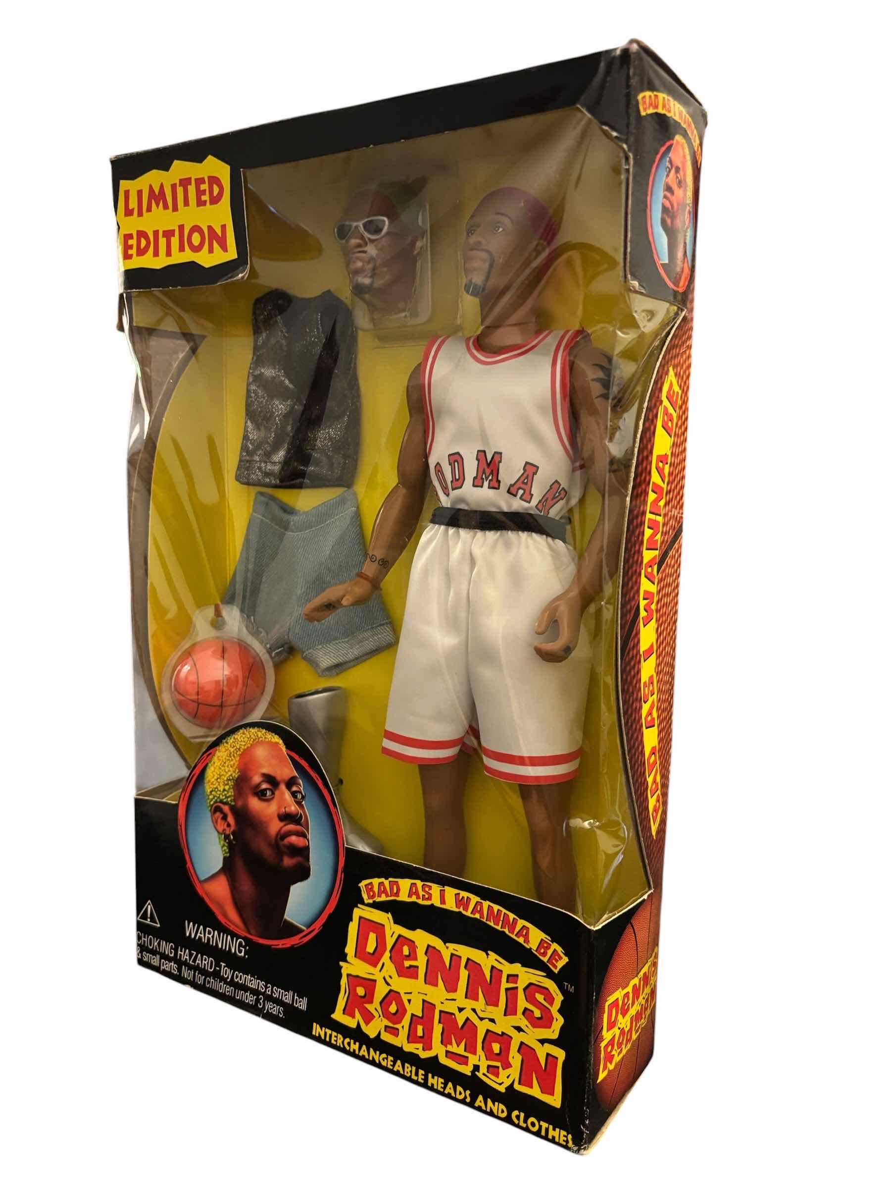Photo 1 of 1996 STREET PLAYERS DENNIS RODMAN “BAD AS I WANNA BE 12” LIMITED EDITION ACTION FIGURE