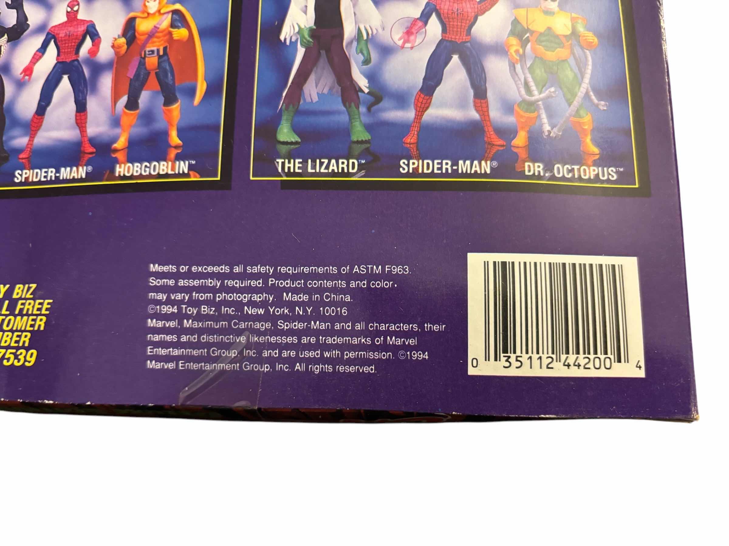 Photo 1 of 1994 TOY BIZ MARVEL COMICS DELUXE EDITION MAXIMUM CARNAGE 10” FULLY POSEABLE ACTION FIGURE
