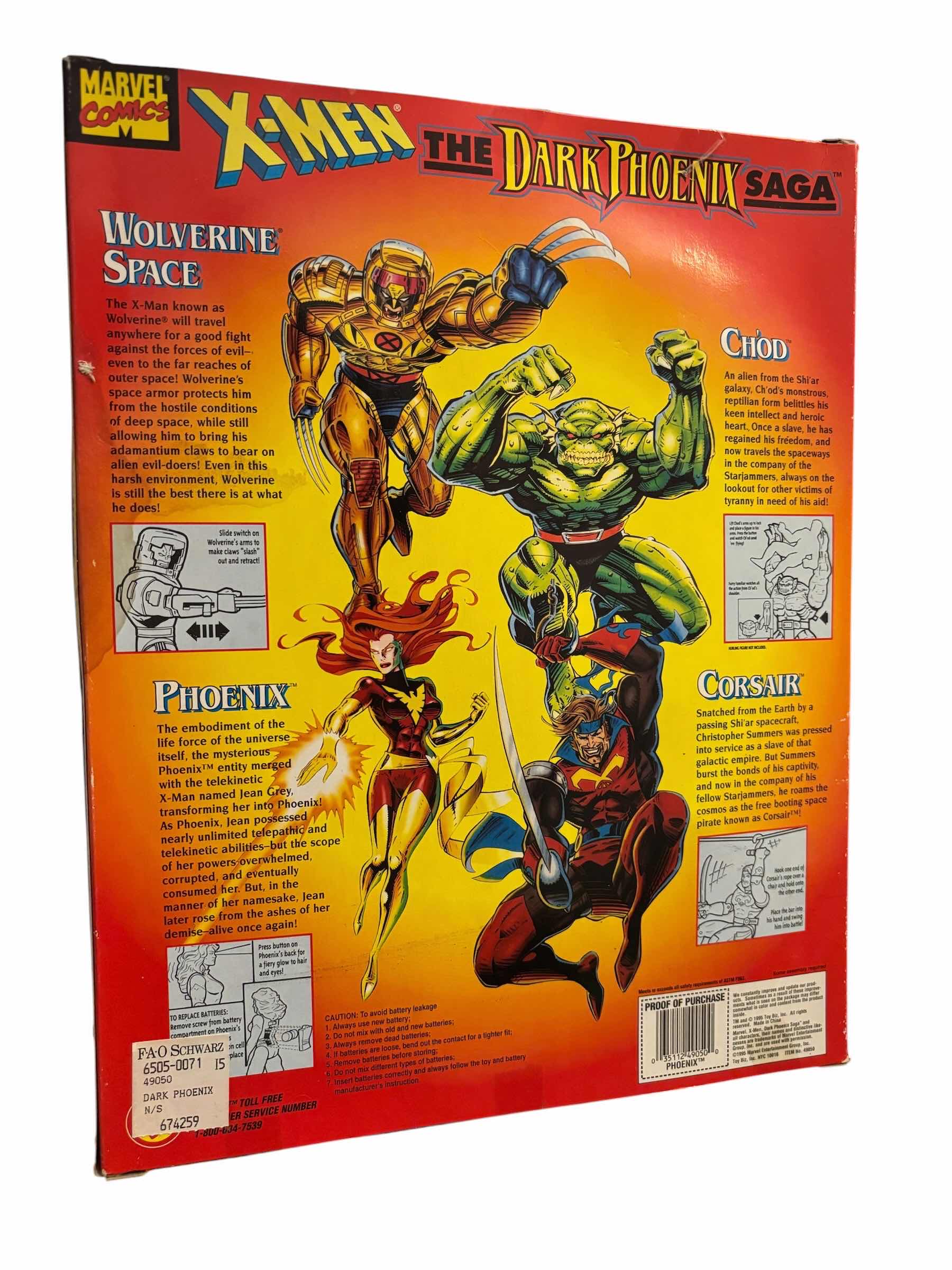 Photo 1 of 1995 TOY BIZ MARVEL COMICS X-MEN THE DARK PHOENIX SAGA ACTION FIGURE COLLECTION