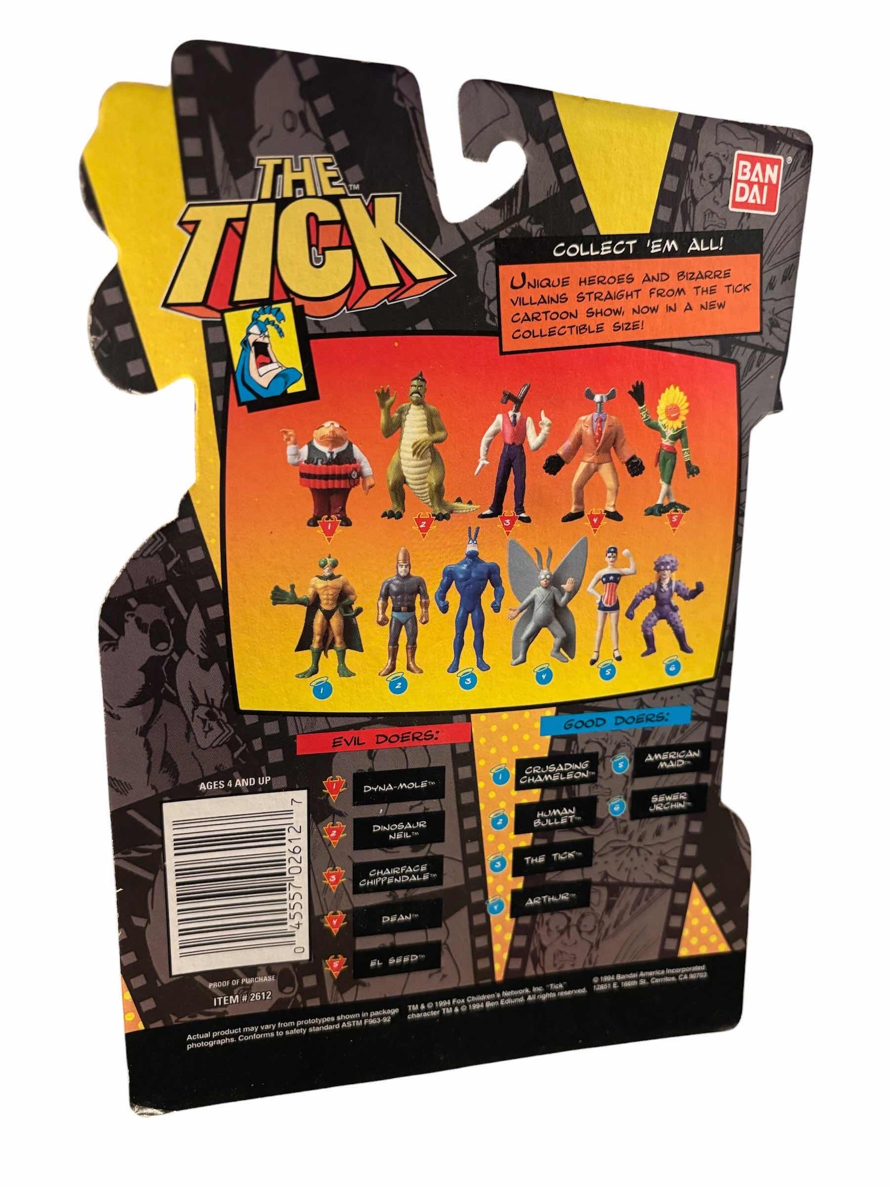 Photo 1 of 1994 BANDAI THE TICK COLLECTIBLE FIGURE, CHAIRFACE CHIPPENDALE