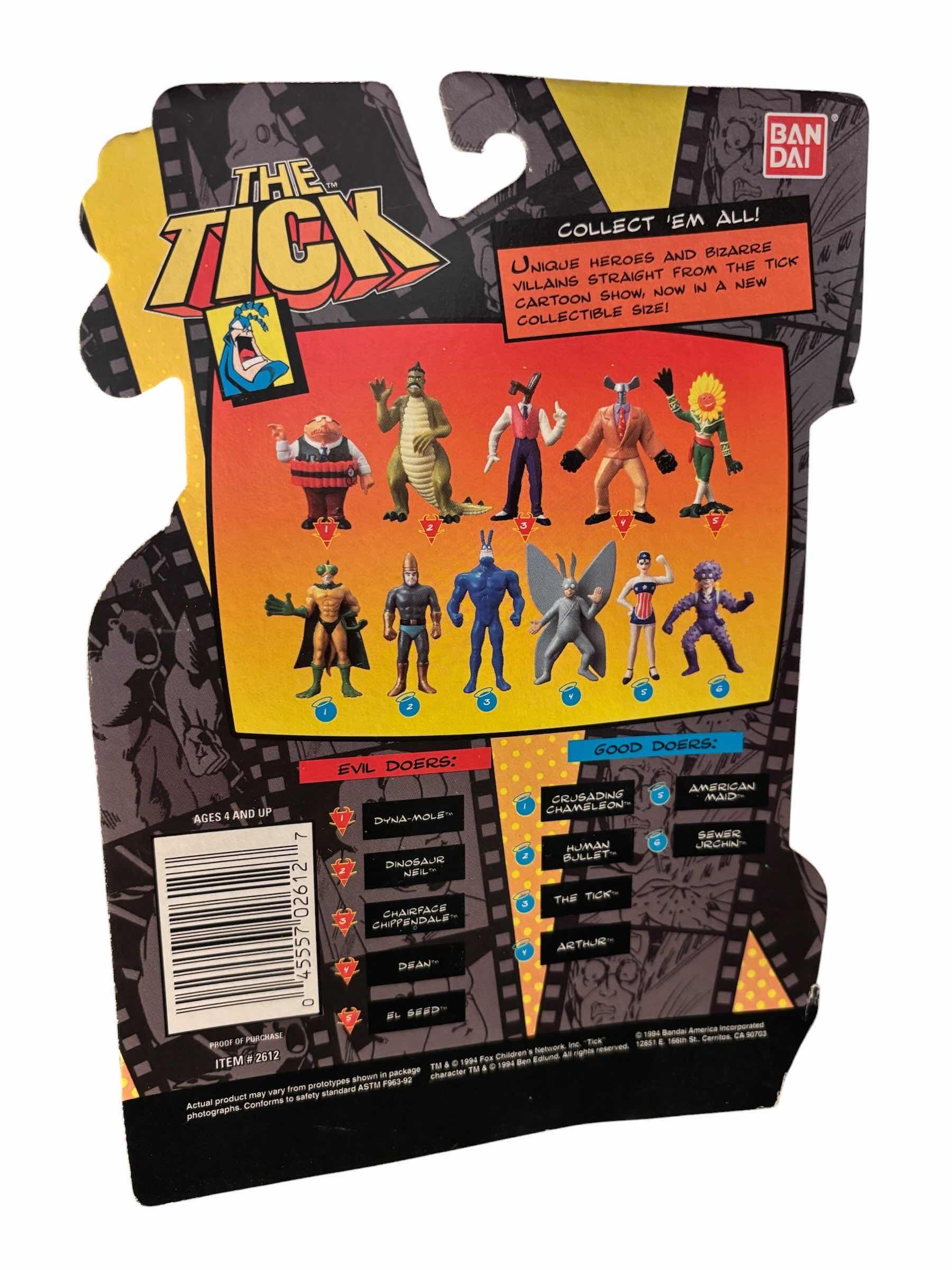 Photo 1 of 1994 BANDAI THE TICK COLLECTIBLE FIGURE, AMERICAN MAID