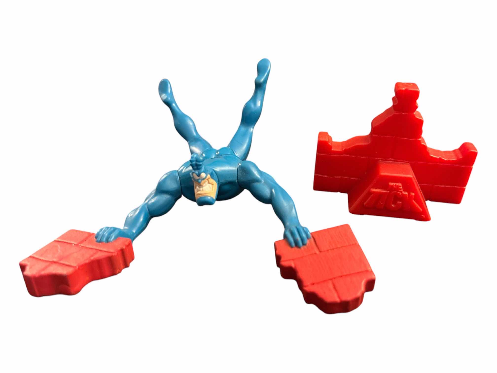 Photo 1 of 1996 TACO BELL THE TICK BALANCING BRICK VINYL ACTION FIGURE