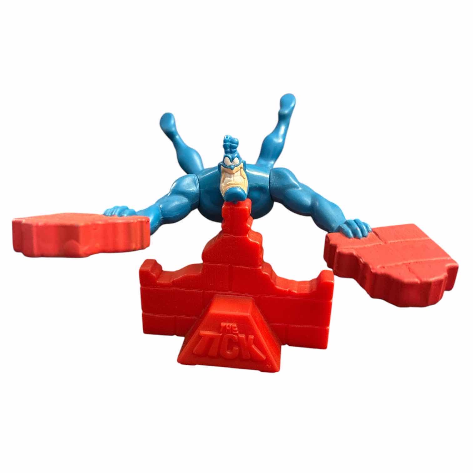 Photo 1 of 1996 TACO BELL THE TICK BALANCING BRICK VINYL ACTION FIGURE