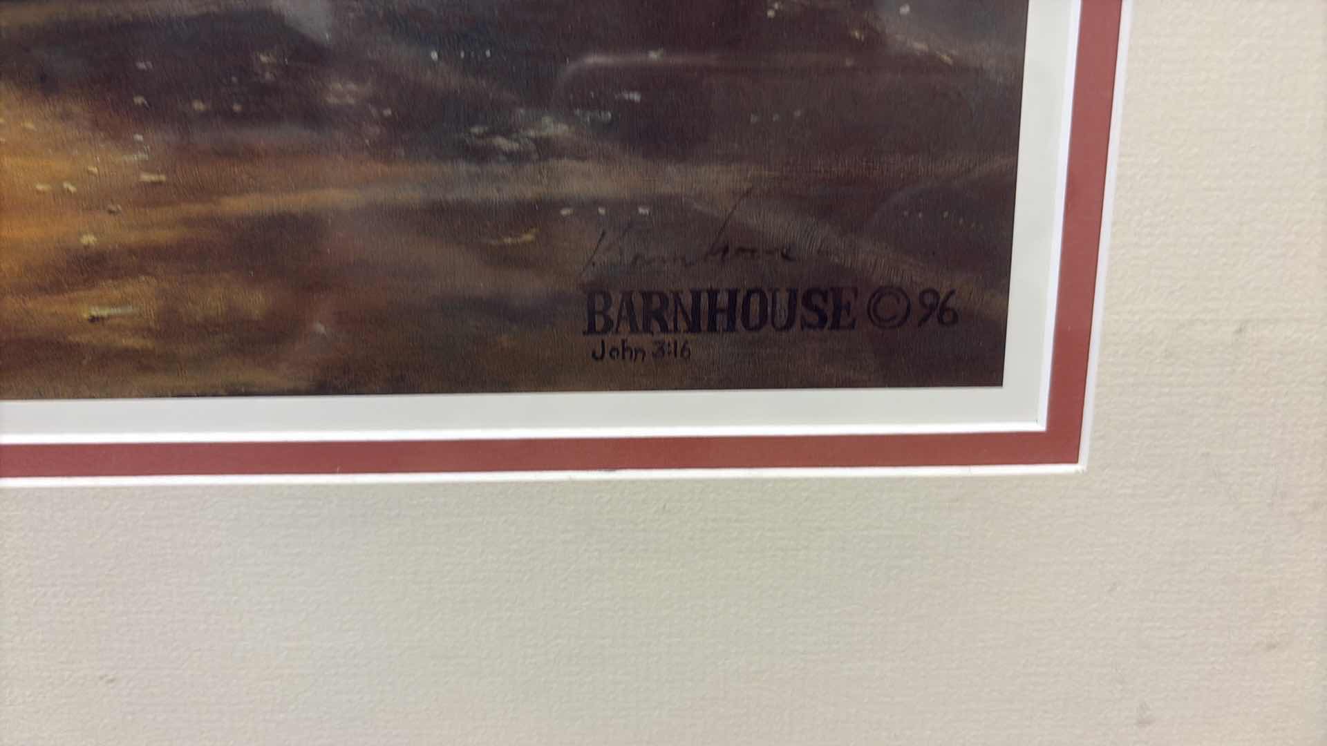 Photo 1 of FRAMED ARTWORK DAVE BARNHOUSE “HOMETOWN HERO” AMERICANA SCENE AT BESSIES MARKET 245/1950 AUTHENTICATION UNKNOWN 41”X31”