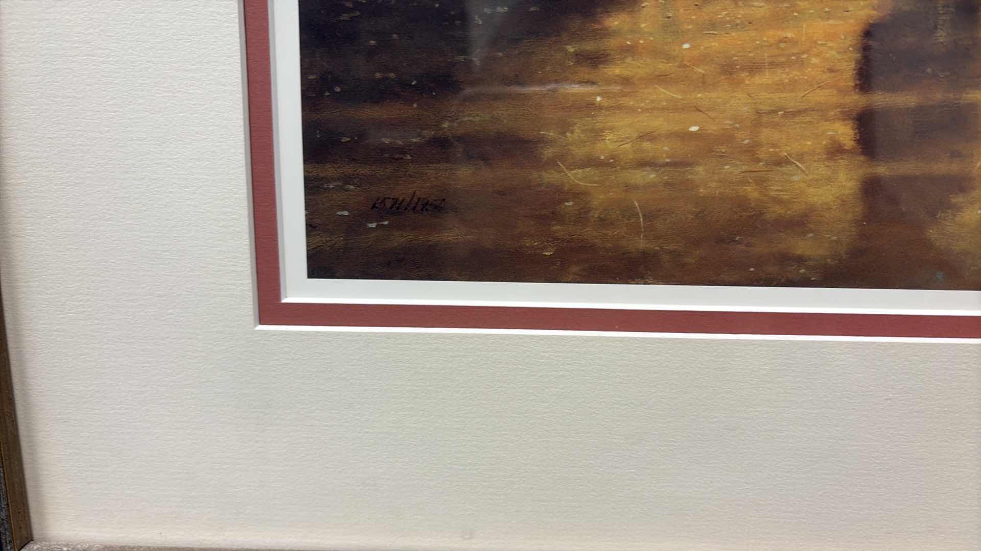 Photo 1 of FRAMED ARTWORK DAVE BARNHOUSE “HOMETOWN HERO” AMERICANA SCENE AT BESSIES MARKET 245/1950 AUTHENTICATION UNKNOWN 41”X31”