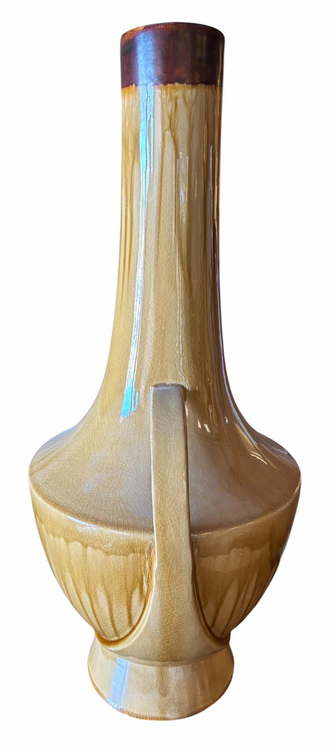 Photo 1 of GLOBAL VIEWS LARGE VINTAGE STYLE CERAMIC VASE H29”
