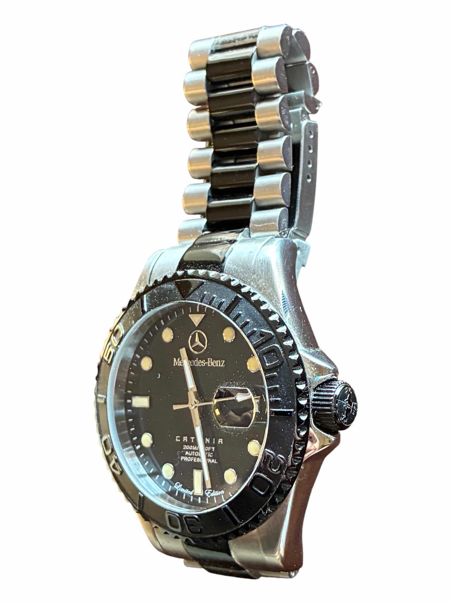 Photo 1 of MERCEDES BENZ CATANIA LIMITED EDITION AUTOMATIC PROFESSIONAL STAINLESS STEEL MENS WATCH