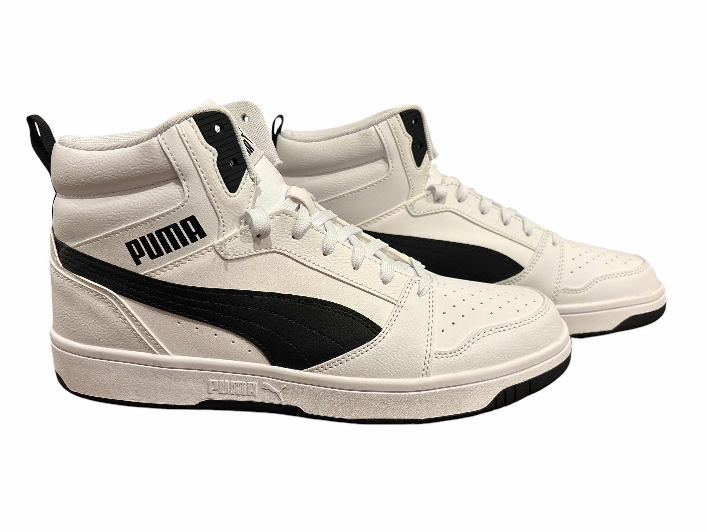 Photo 1 of NEW MEN’S PUMA SHOES, SIZE 12 WHITE/BLACK