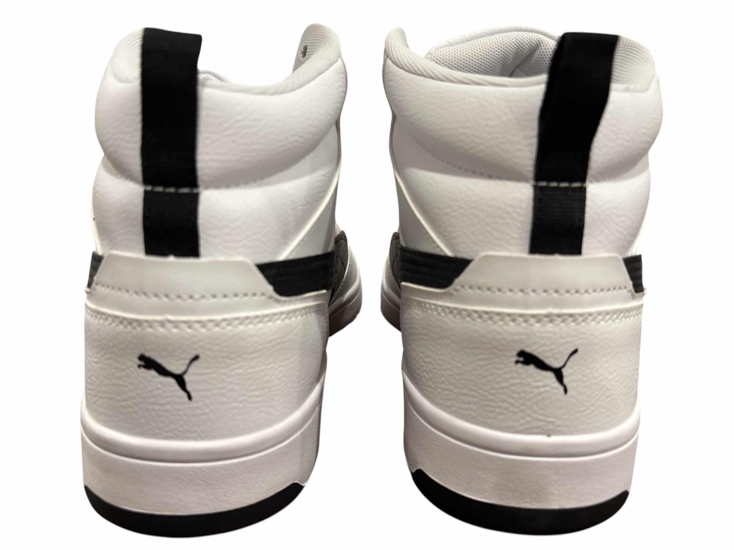 Photo 1 of NEW MEN’S PUMA SHOES, SIZE 12 WHITE/BLACK