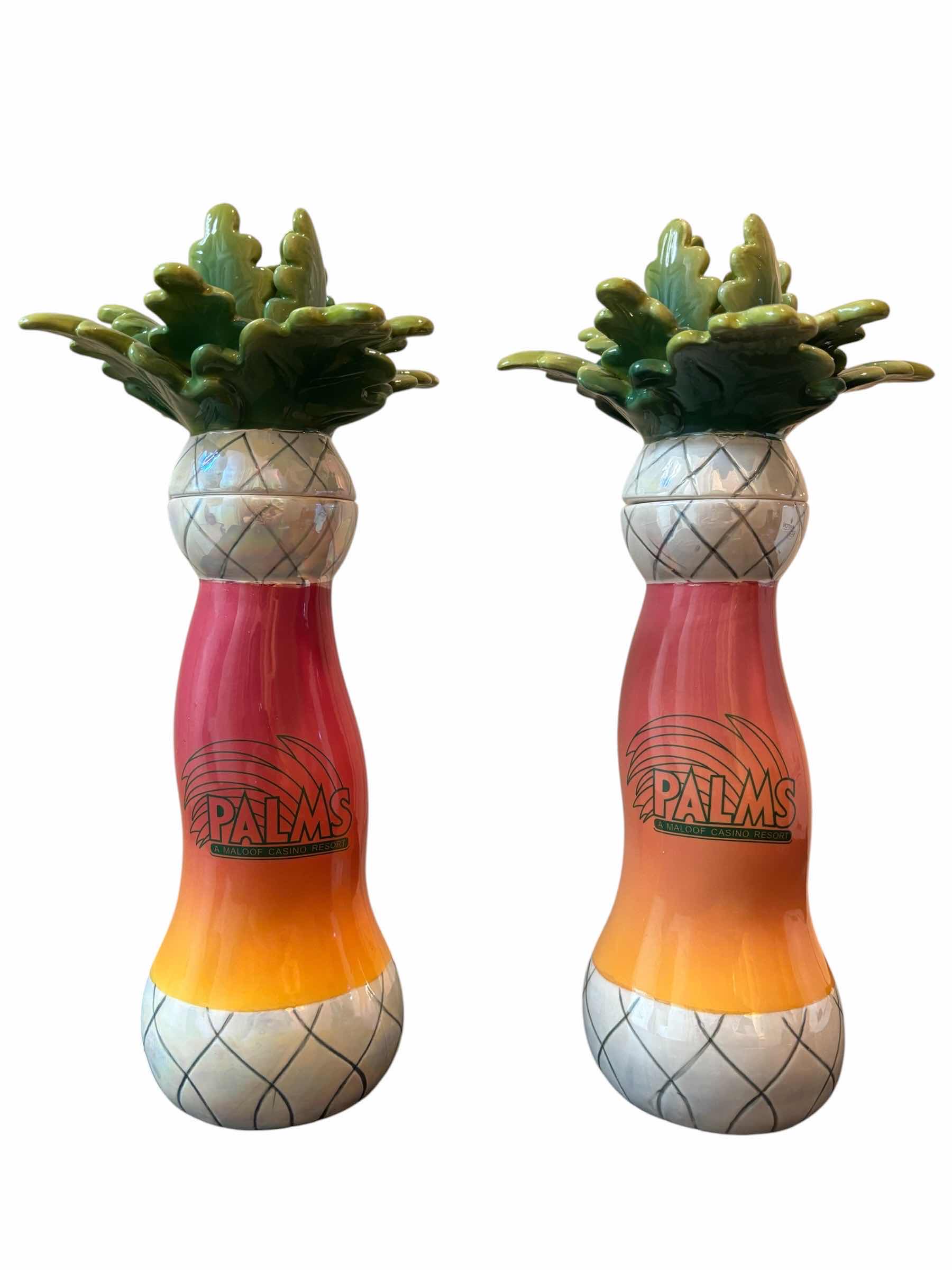 Photo 1 of PALMS HOTEL & CASINO 12.75” CANDLE HOLDERS (2)