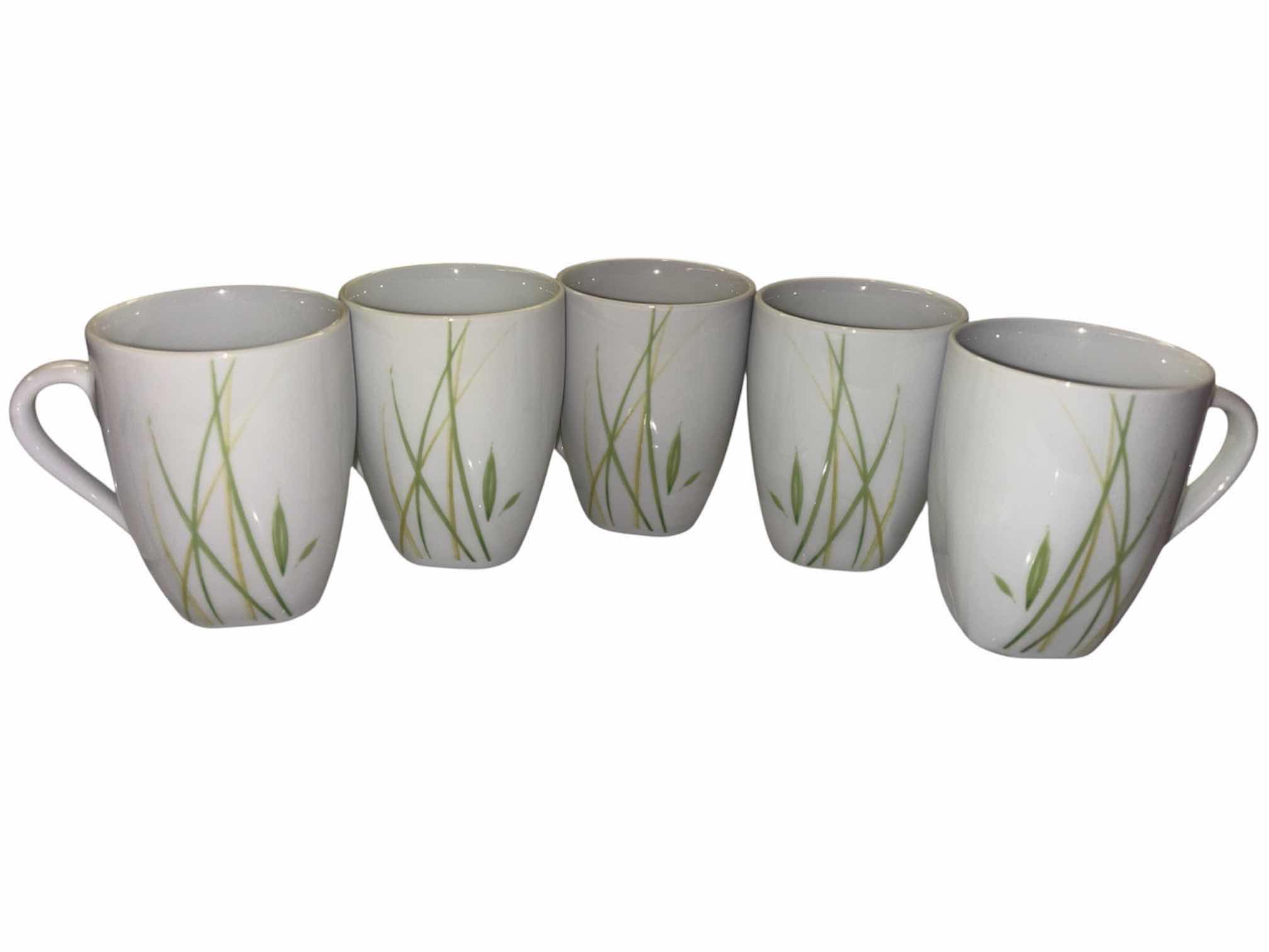 Photo 1 of TABLETOPS GALLERY HIGH FIRED PORCELAIN ELBA COLLECTION MUGS, SET OF 5 $40