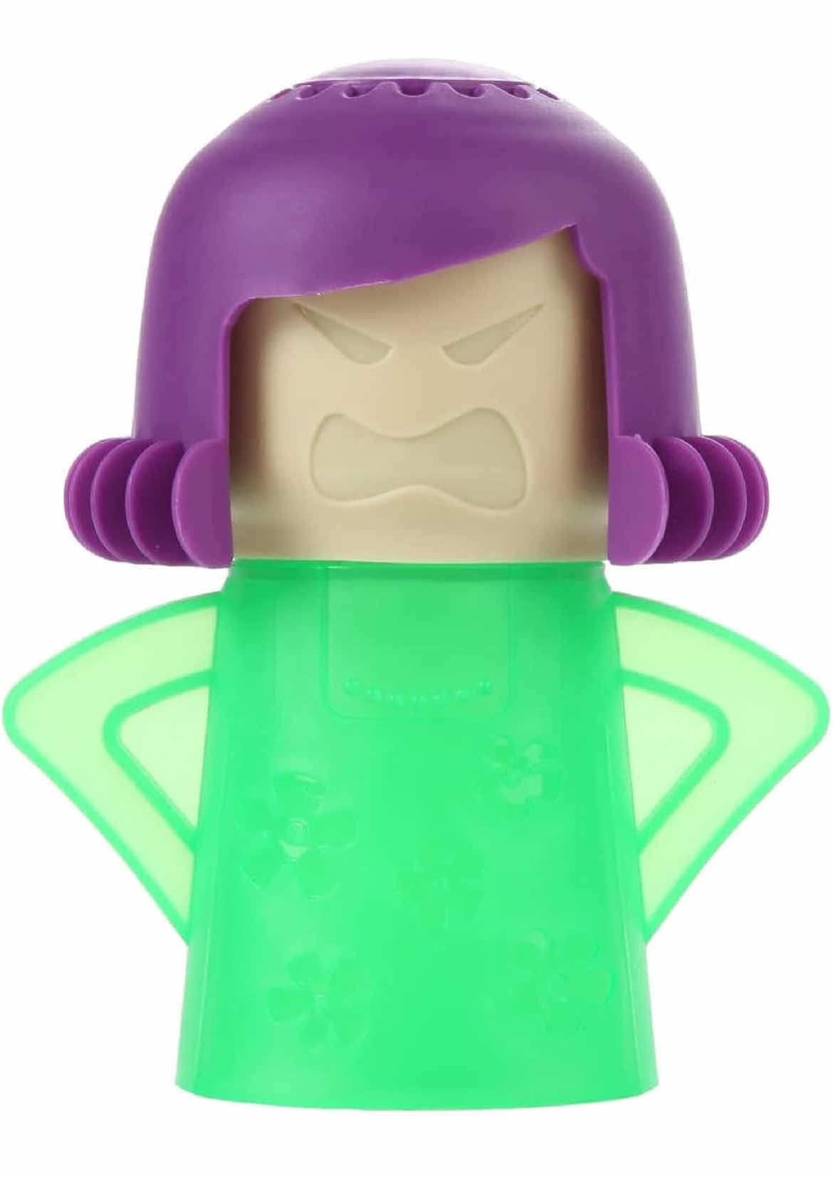 Photo 1 of CASE OF 80 STEAM’N MAMA MICROWAVE STEAM CLEANER, USEFUL AND FUN ANGRY MOM MICROWAVE CLEANER, EASY-TO-USE KITCHEN CLEANING TOOL GREEN/PURPLE