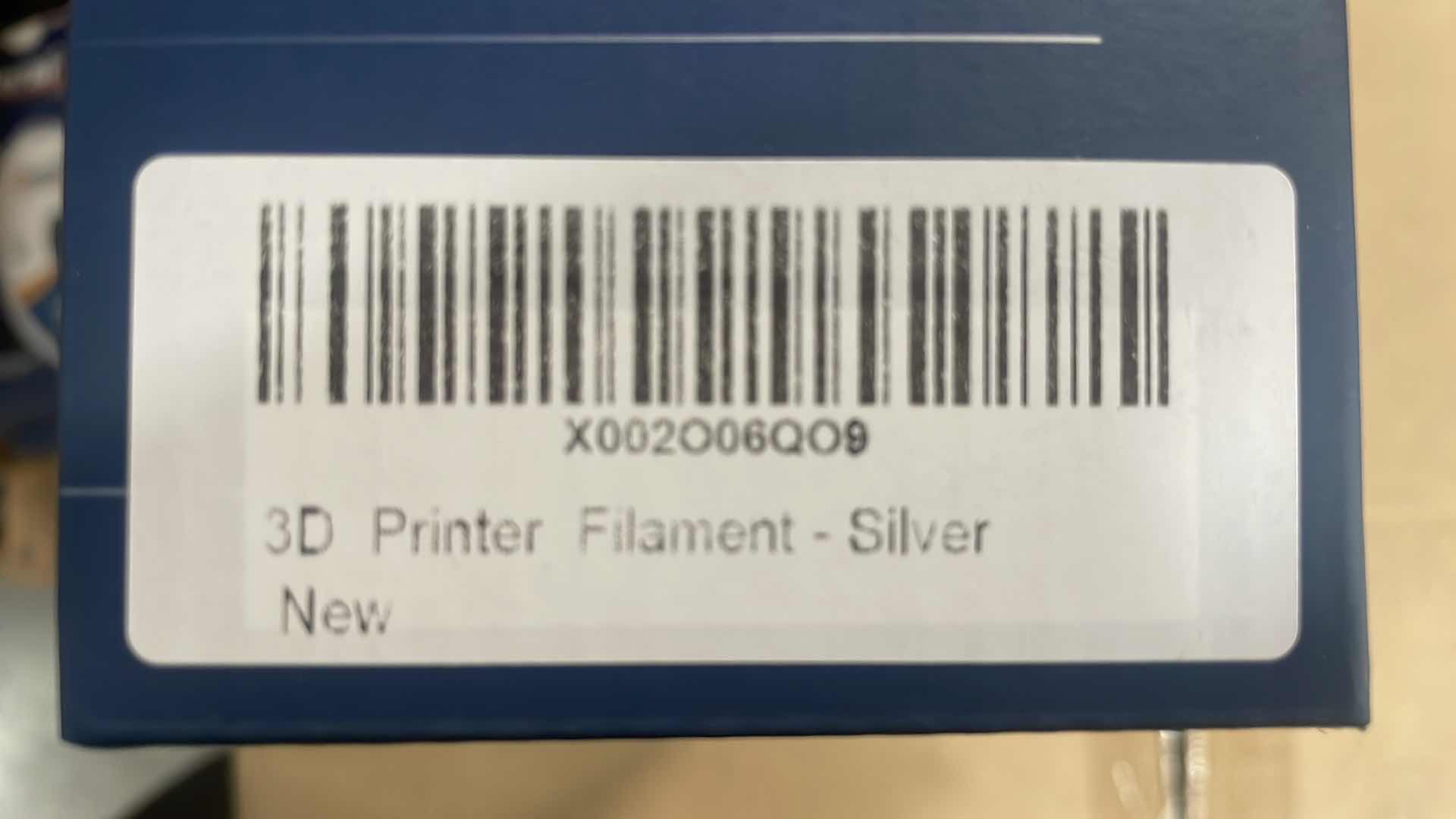 Photo 1 of CASE OF 8 VERSIPRO FILAMENTS PREMIUM 3D PRINTER SILVER FILAMENT
