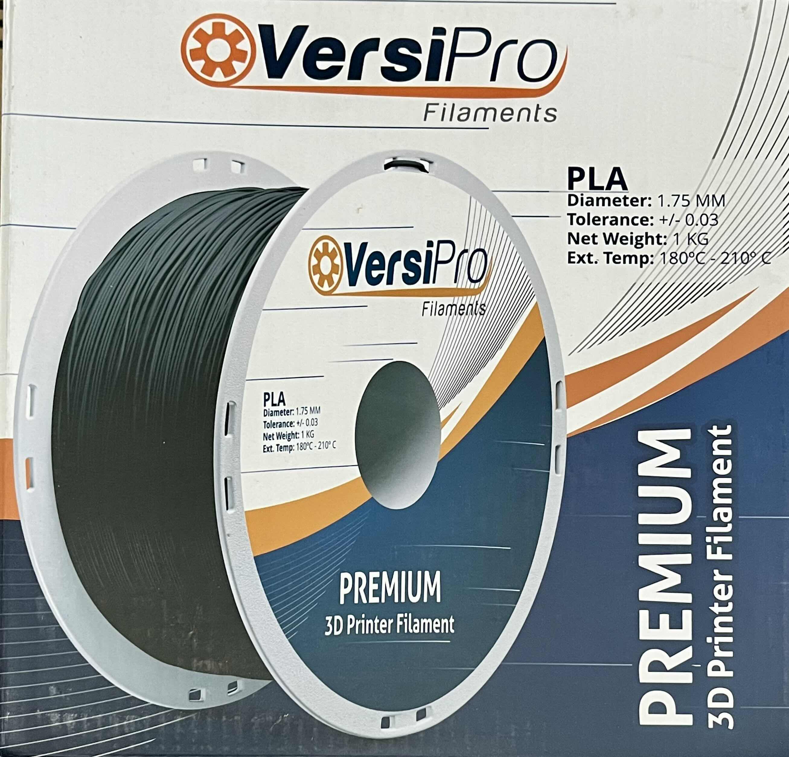 Photo 1 of CASE OF 8 VERSIPRO FILAMENTS PREMIUM 3D PRINTER SILVER FILAMENT