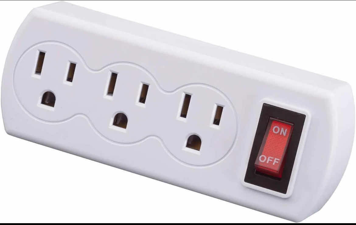 Photo 1 of CASE OF 48 WESTINGHOUSE 3 GROUNDED OUTLET ADAPTER WITH ON/OFF SWITCH MODEL SY610