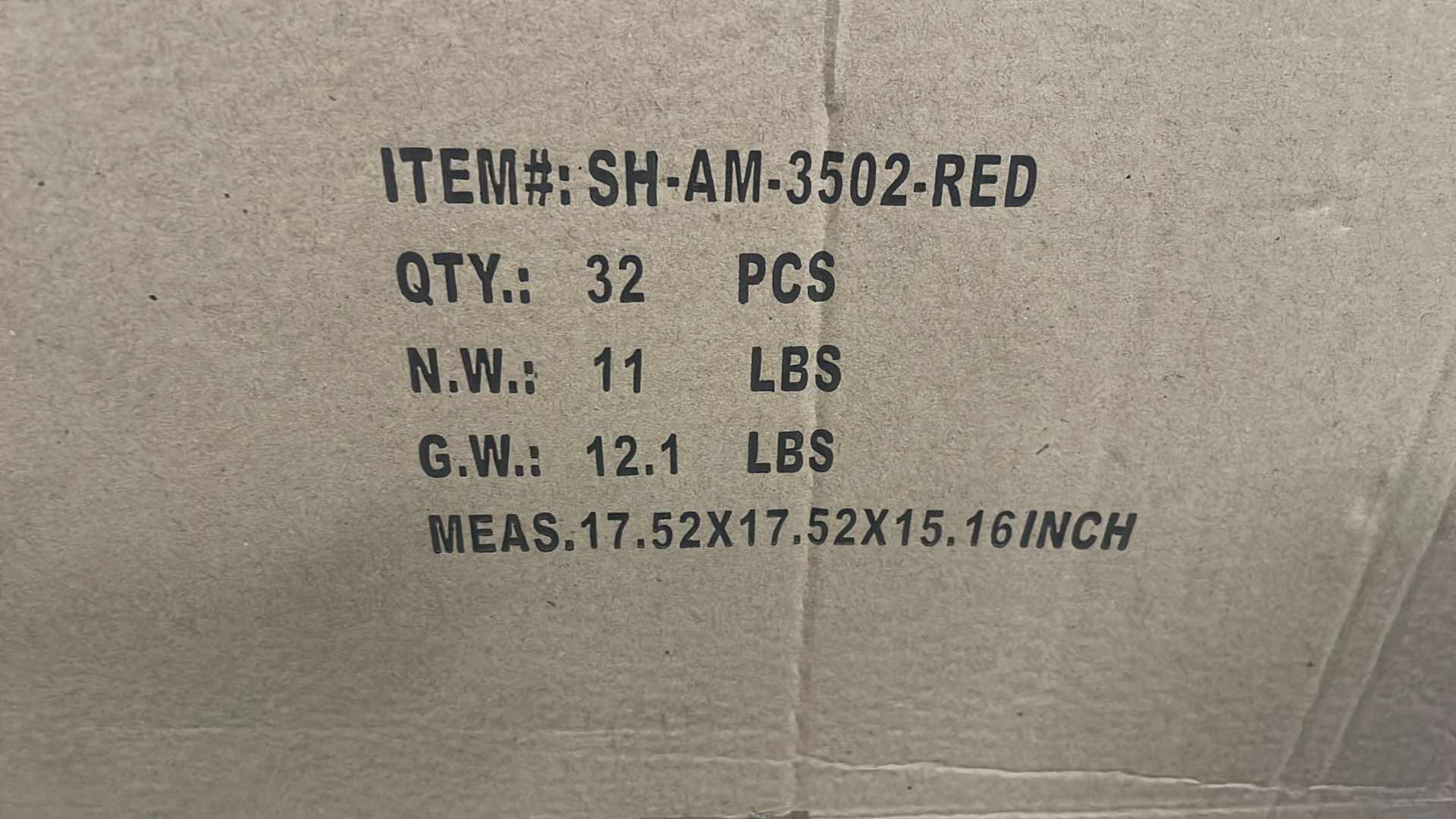 Photo 1 of CASE OF 32 HOME-X PICKLE STORE AND DRAIN CONTAINER RED