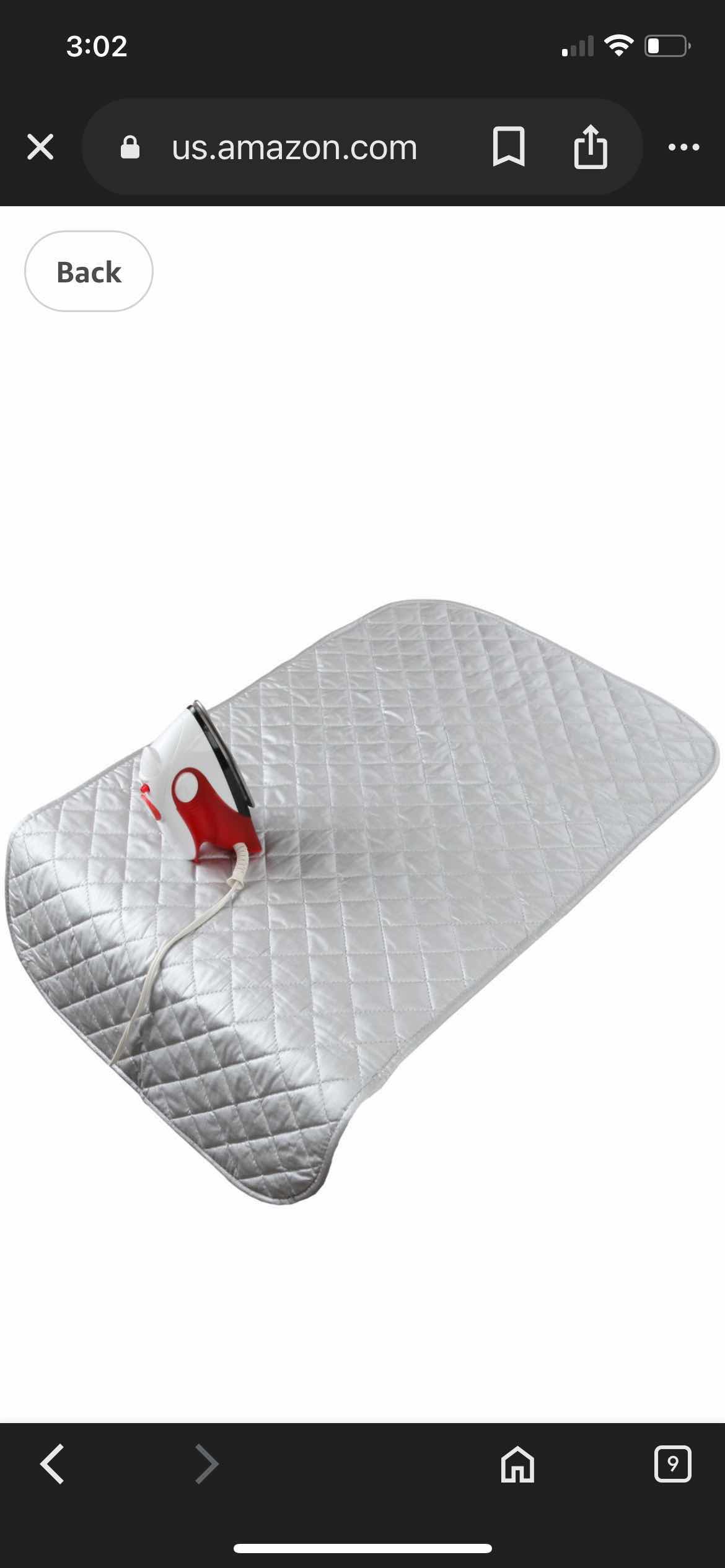 Photo 1 of CASE OF 50 HOME-X MAGNETIC IRONING MAT GRAY QUILTED