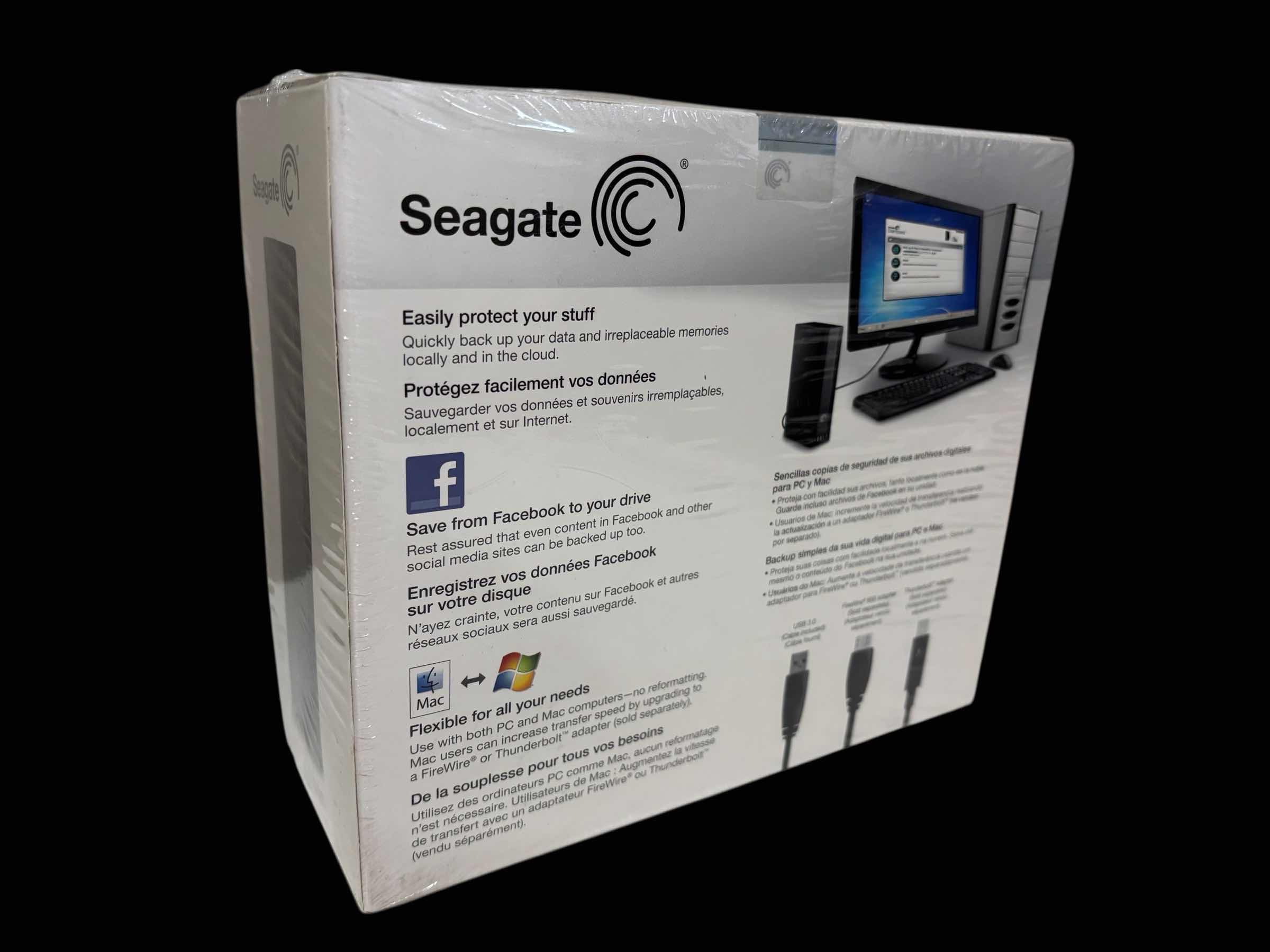 Photo 1 of SEAGATE 2 TB BACKUP PLUS DESKTOP DRIVE SRD0SD0/SRD0SD1