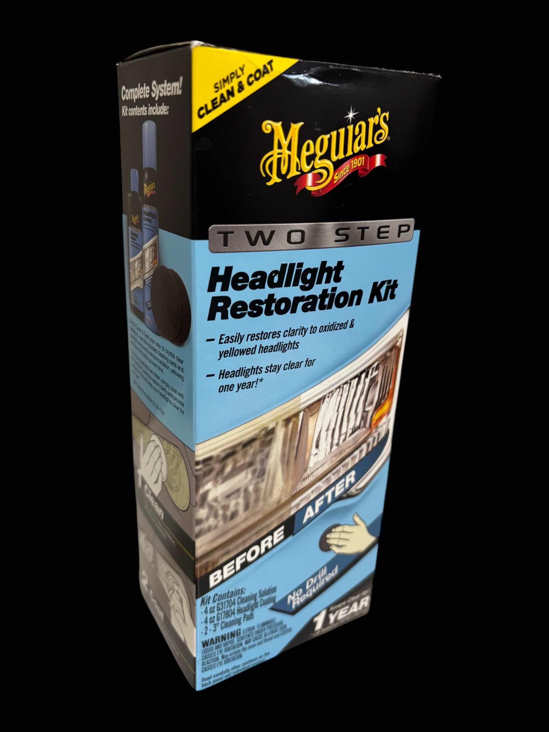 Photo 1 of MEGUIARS 2-STEP HEADLIGHT RESTORATION KIT G2970