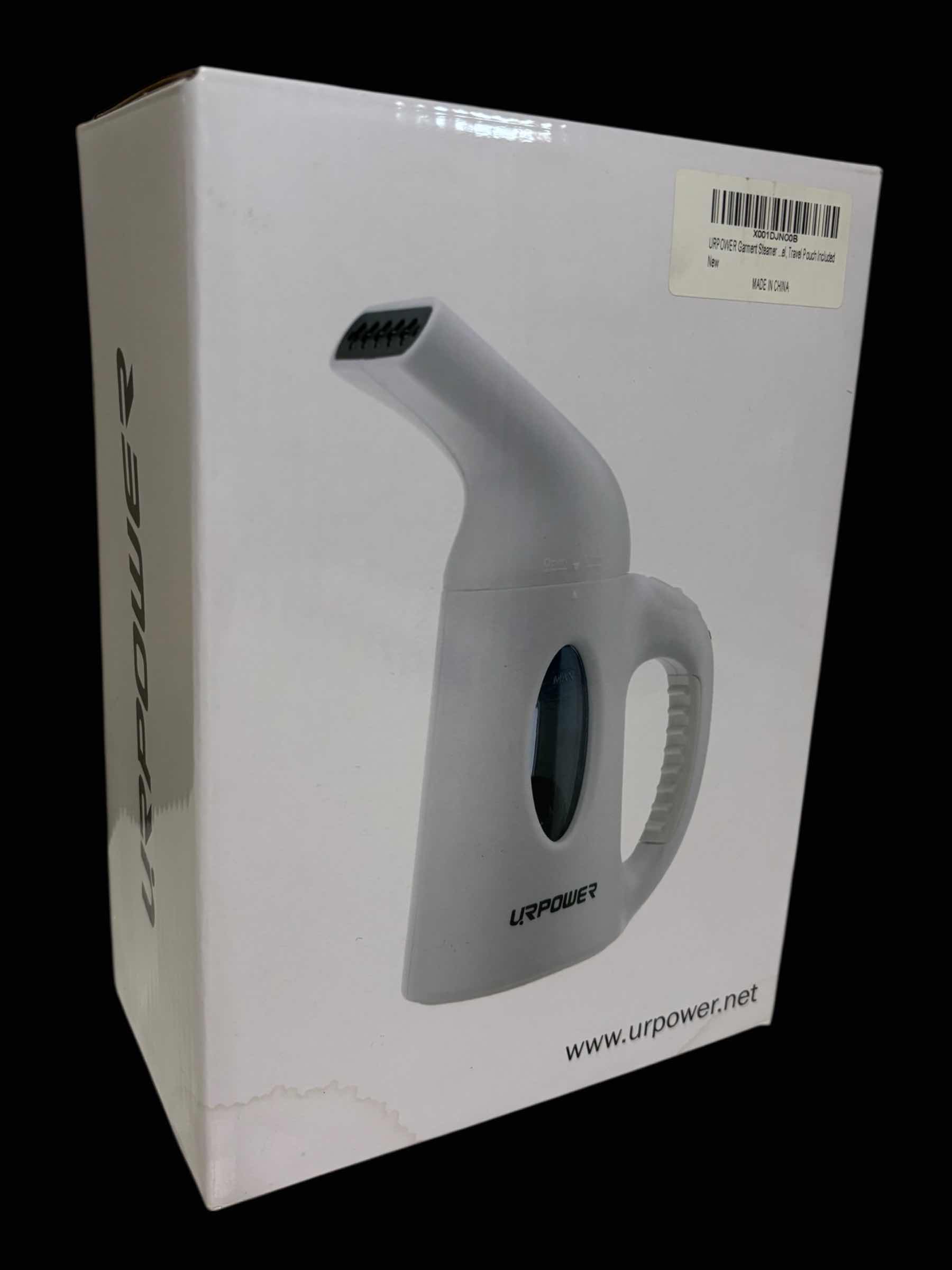 Photo 1 of URPOWER TRAVEL GARMENT STEAMER, PORTABLE HANDHELD FAST HEAT-UP 130ml, WHITE