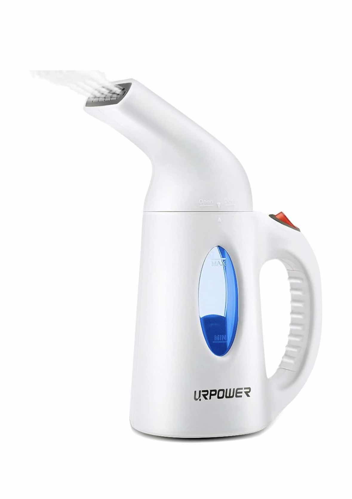 Photo 1 of URPOWER TRAVEL GARMENT STEAMER, PORTABLE HANDHELD FAST HEAT-UP 130ml, WHITE