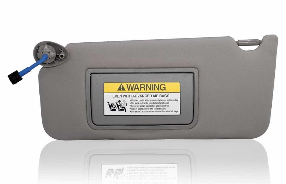 Photo 1 of LEFT DRIVER SIDE SUN VISOR COMPATIBLE W HONDA ACCORD 2008-2017 W LIGHT, GREY