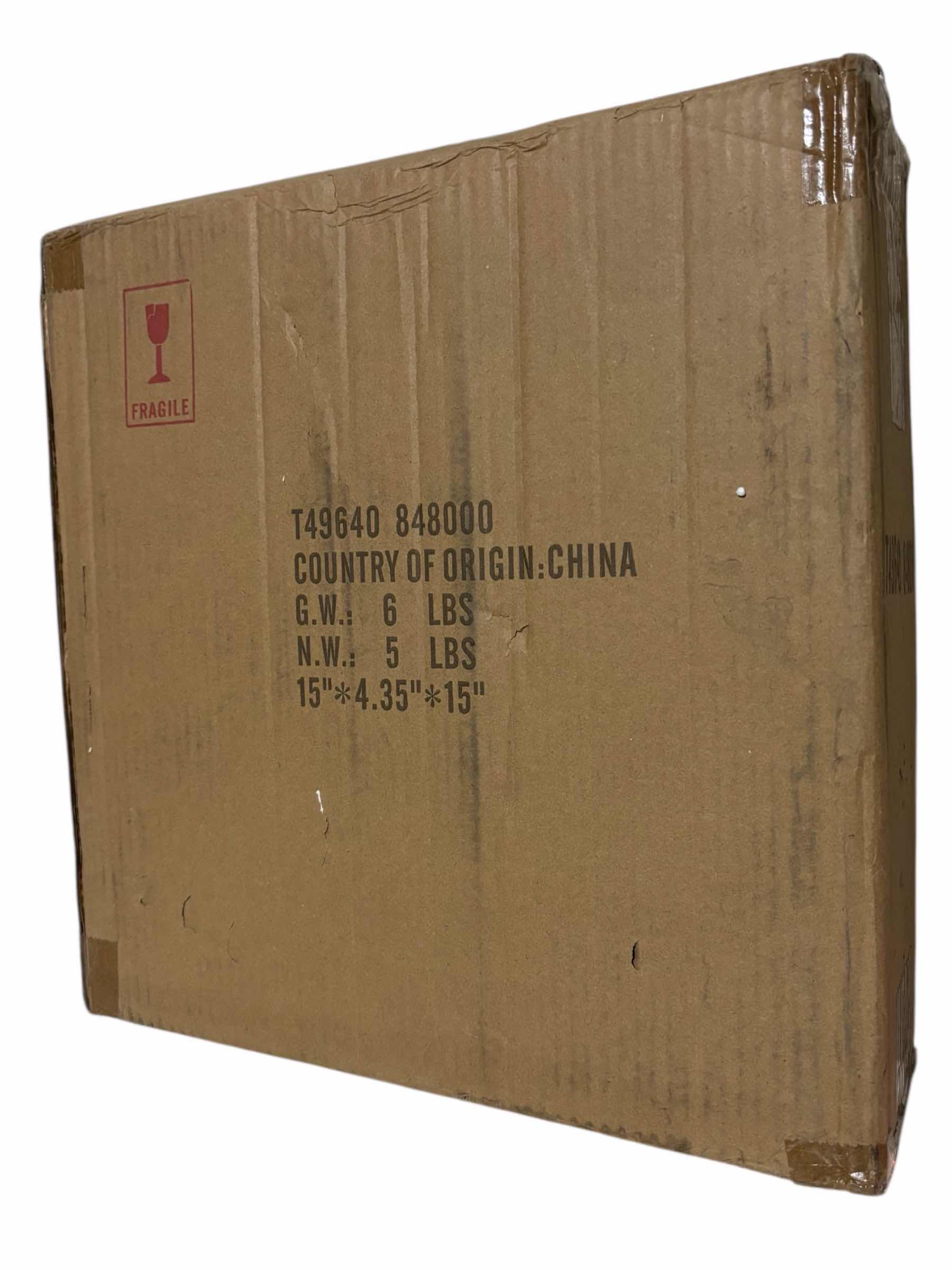 Photo 1 of TEMP-TATIONS OVENWARE DOODLE DOO GREY ROOSTER 12” X 12” CERAMIC SQUARE CHIP & DIP DISH