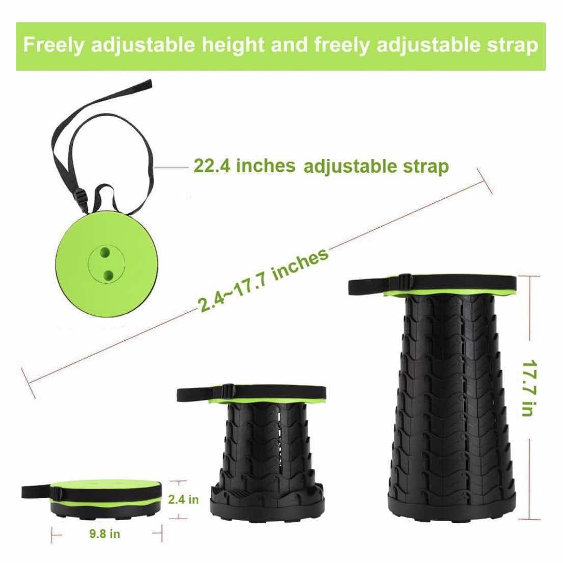 Photo 1 of FISHBOY COLLAPSIBLE PORTABLE MULTI-FUNCTIONAL TELESCOPIC STOOL, 400 LB CAPACITY