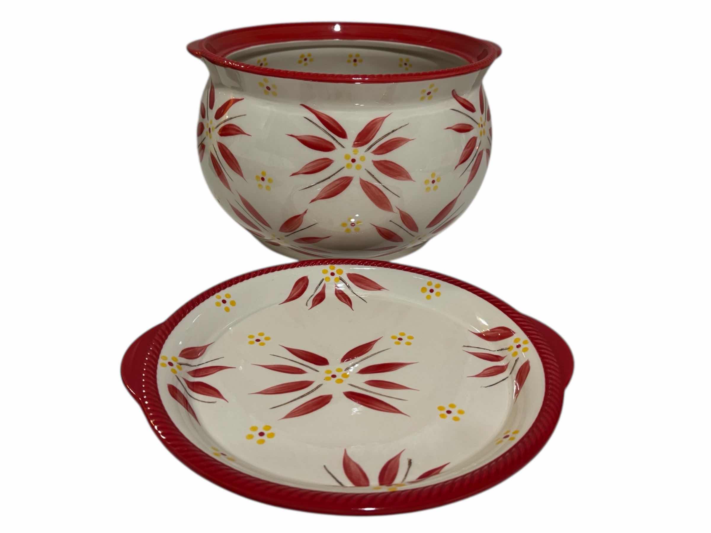 Photo 1 of TEMP-TATIONS OVENWARE OLD WORLD CERAMIC 3 QT SOUP TUREEN W LID & LADLE SPOON
