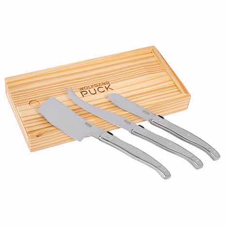 Photo 1 of WOLFGANG PUCK 3 PC CHEESE KNIFE SET