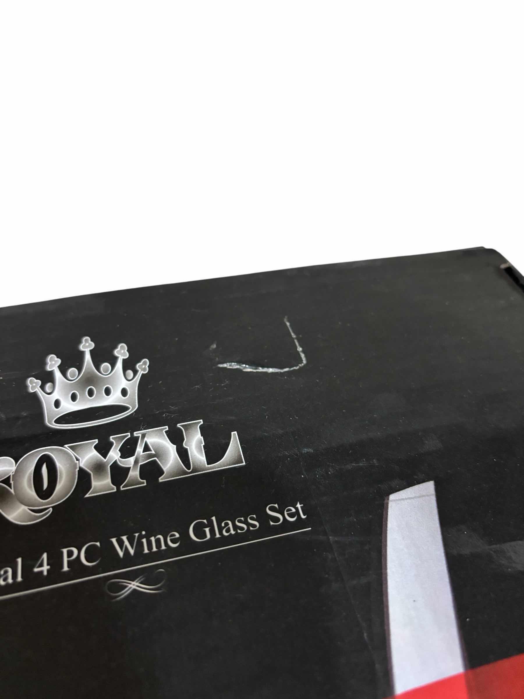 Photo 1 of ROYAL 4 PC WINE CLASS SET & CYPRESS HOME THE COOL TOOL WINE CHILLER STICK