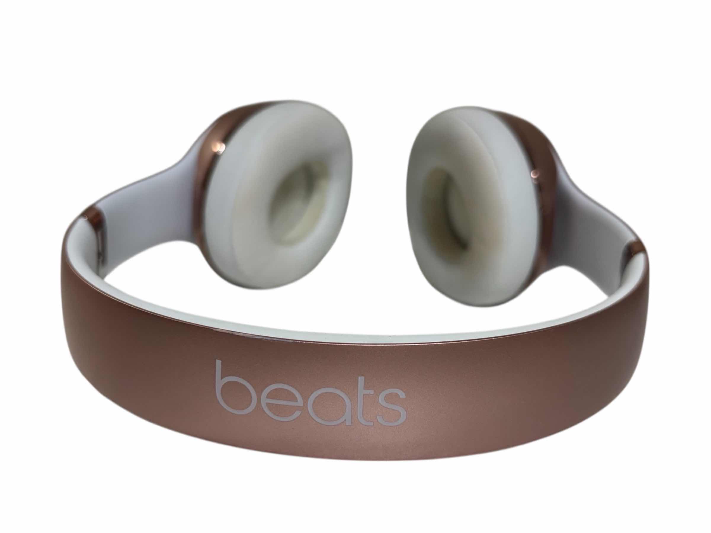 Photo 1 of BEATS BY DRE ROSE GOLD SOLO 3 WIRELESS ON-EAR HEADPHONES W CHARGER & ZIPPED CASE $180