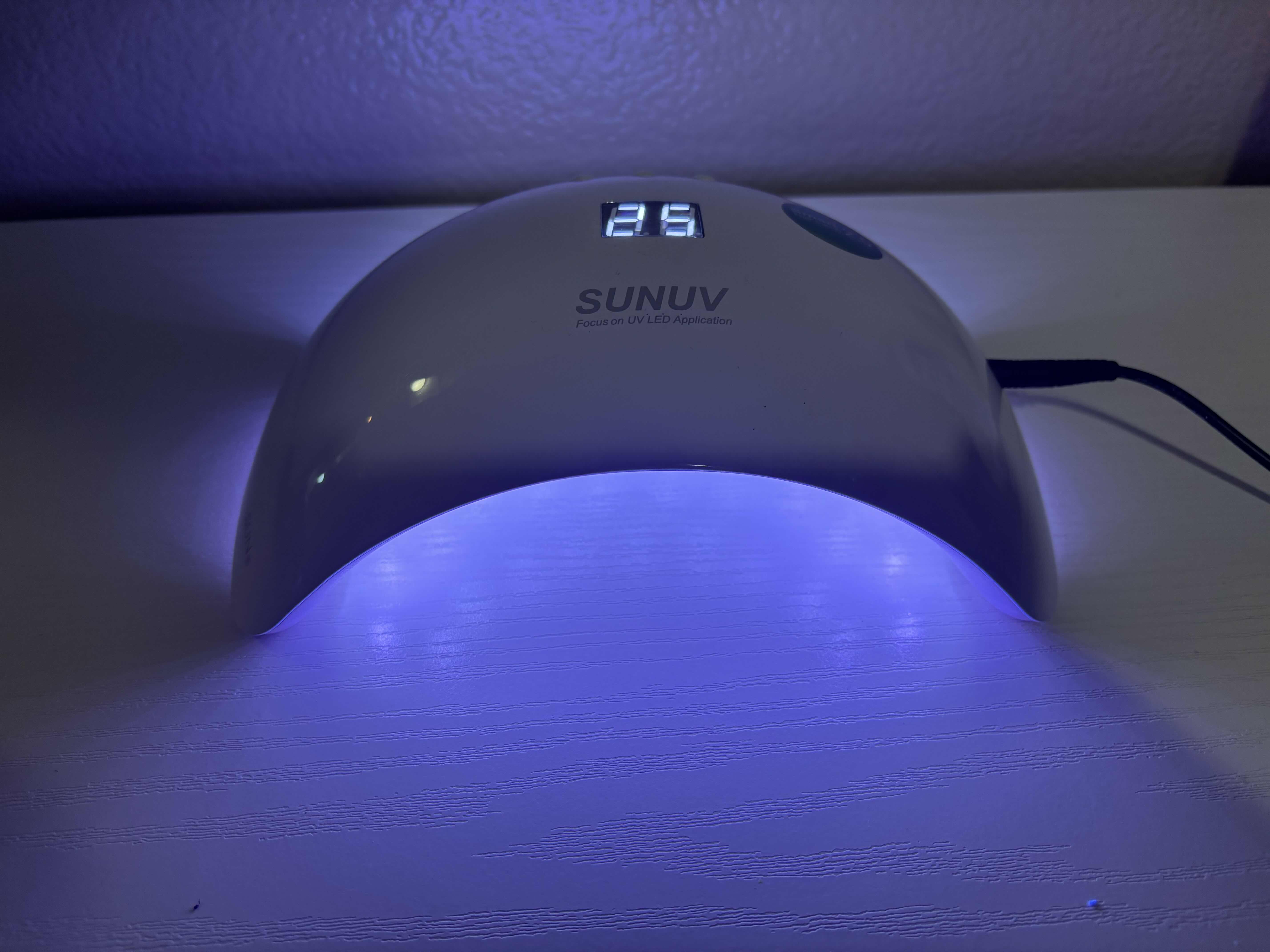 Photo 1 of SUNUV UV LED SMART NAIL LAMP 2.0 NAIL DRYER FOR GEL POLISH W TIMERS, AUTOMATIC SENSOR & LCD DISPLAY W CHARGER CORD $35