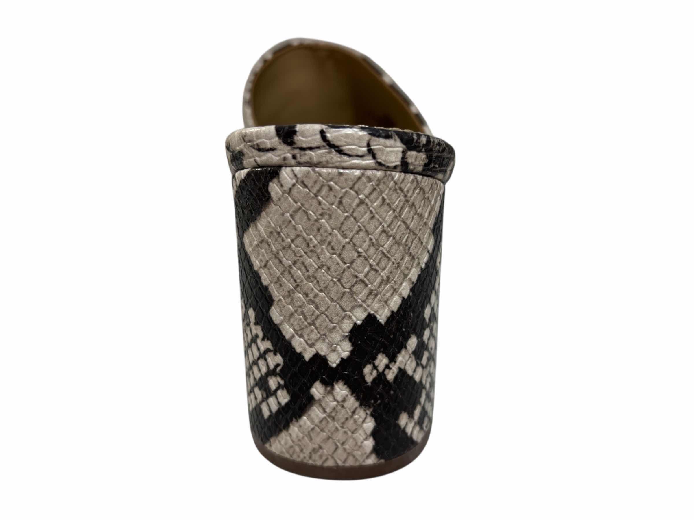 Photo 1 of NIB NINE WEST RENNY MULE SLIDES, LIGHT NATURAL SNAKE WOMENS SIZE 8.5M $80