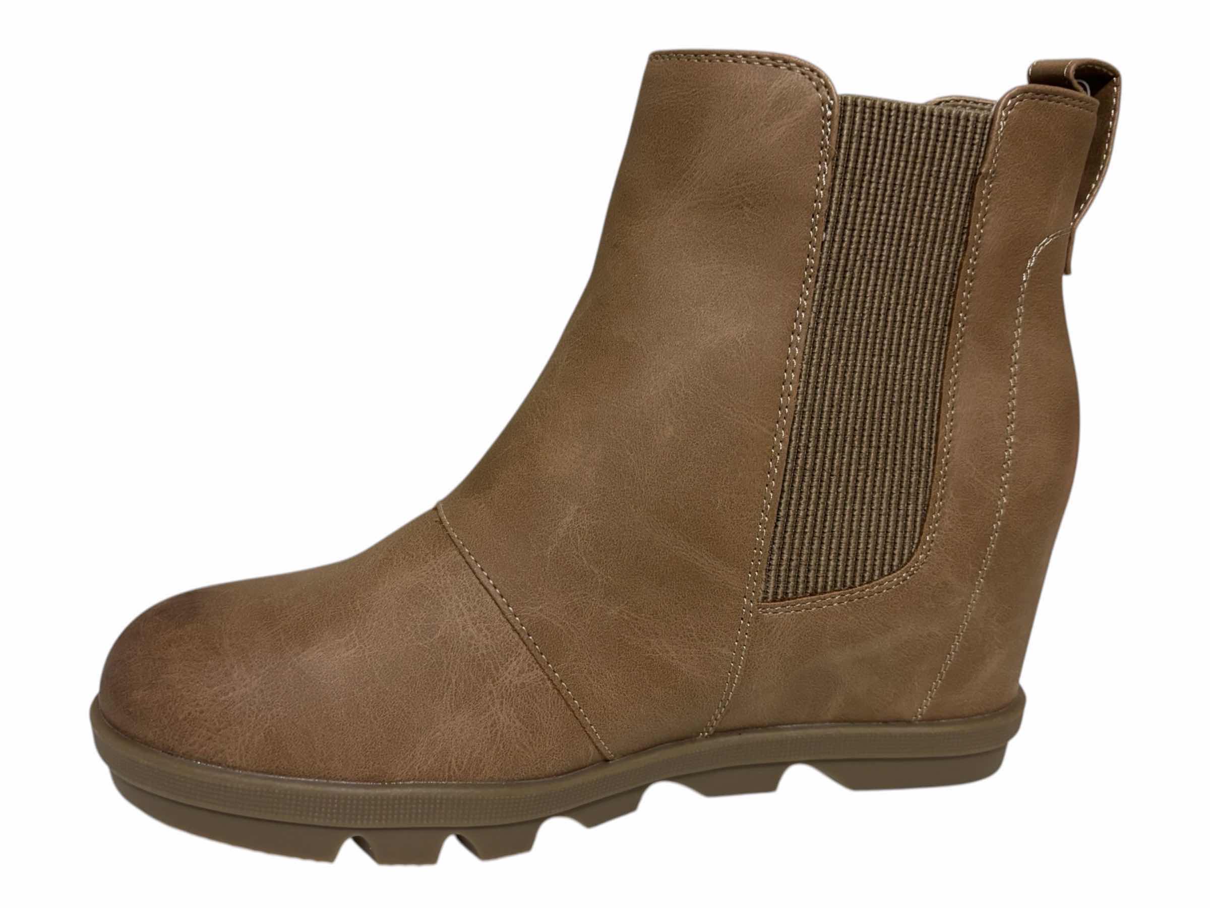 Photo 1 of ATHLEFIT ANKLE WEDGE BOOTIES, KHAKI WOMENS SIZE 8.5