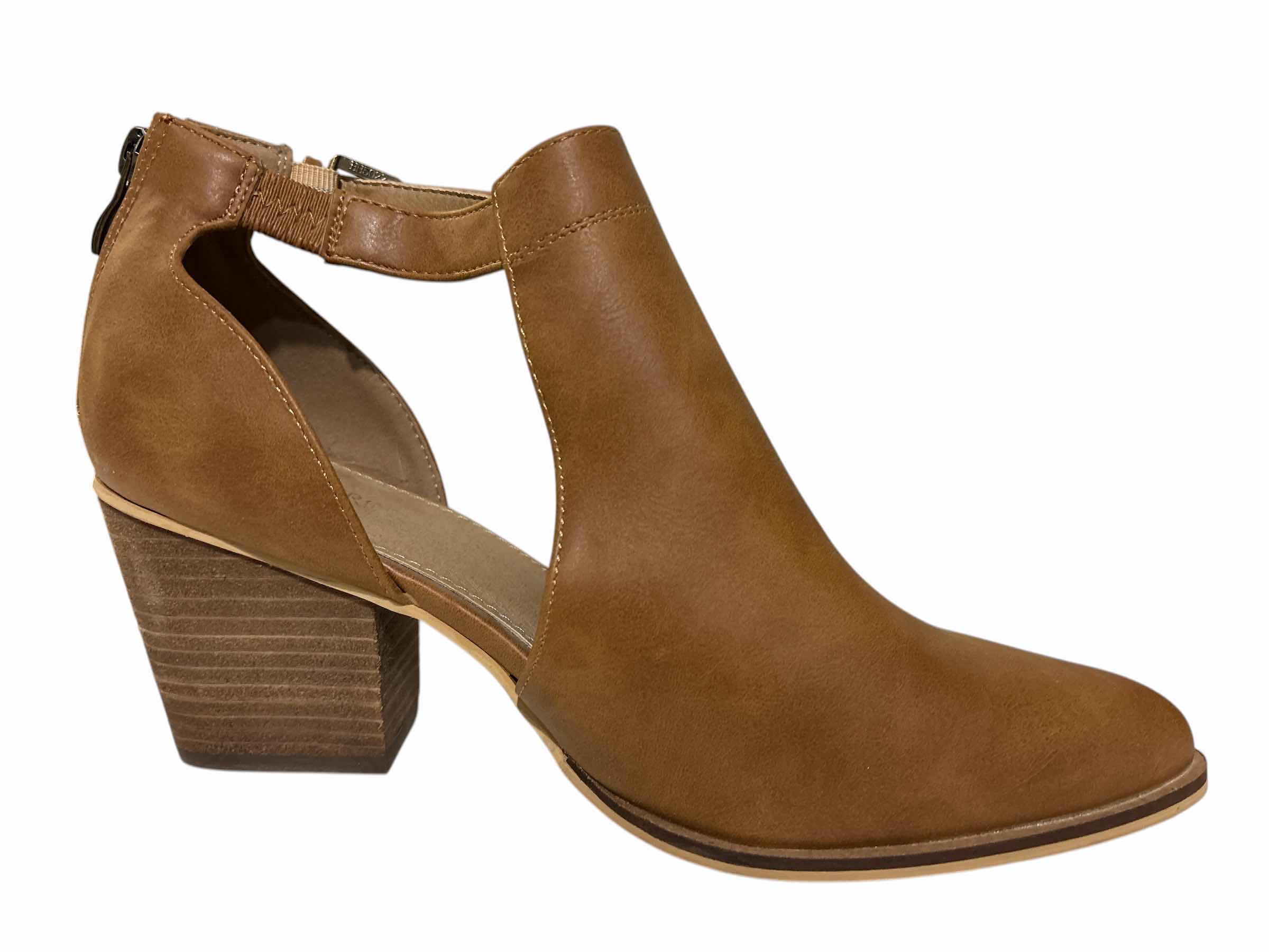 Photo 1 of CATHERINE MALANDRINO FIMBY ANKLE BOOTIE, BROWN WOMENS SIZE 8.5