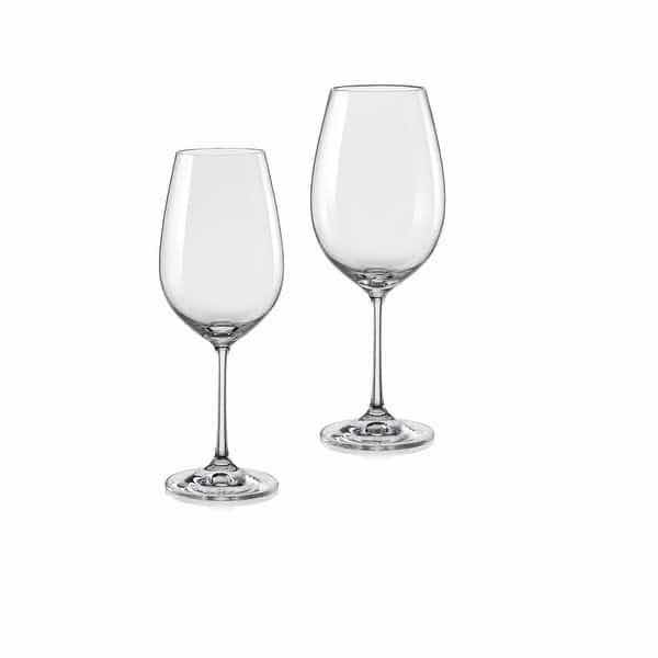 View 1 of CRYSTALEX BOHEMIA CRYSTAL MIXED WINE GLASS SET, (5) 15.25oz ALL PURPOSE WINE GLASSES & (6) 18.5oz RED WINE GLASSES
