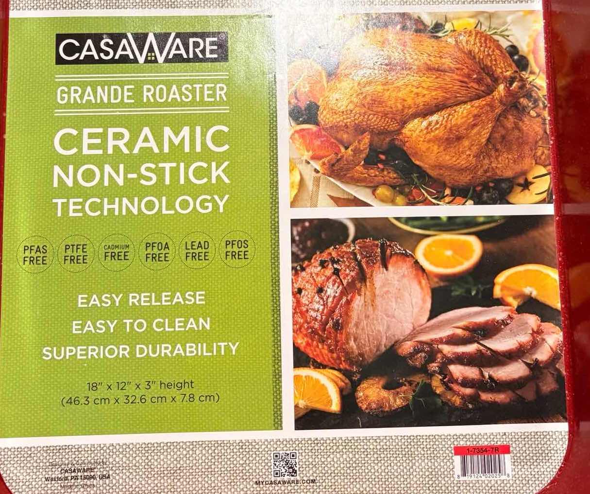 Photo 1 of CASAWARE GRANDE ROASTER 18”X12”H3” RETAIL $57
