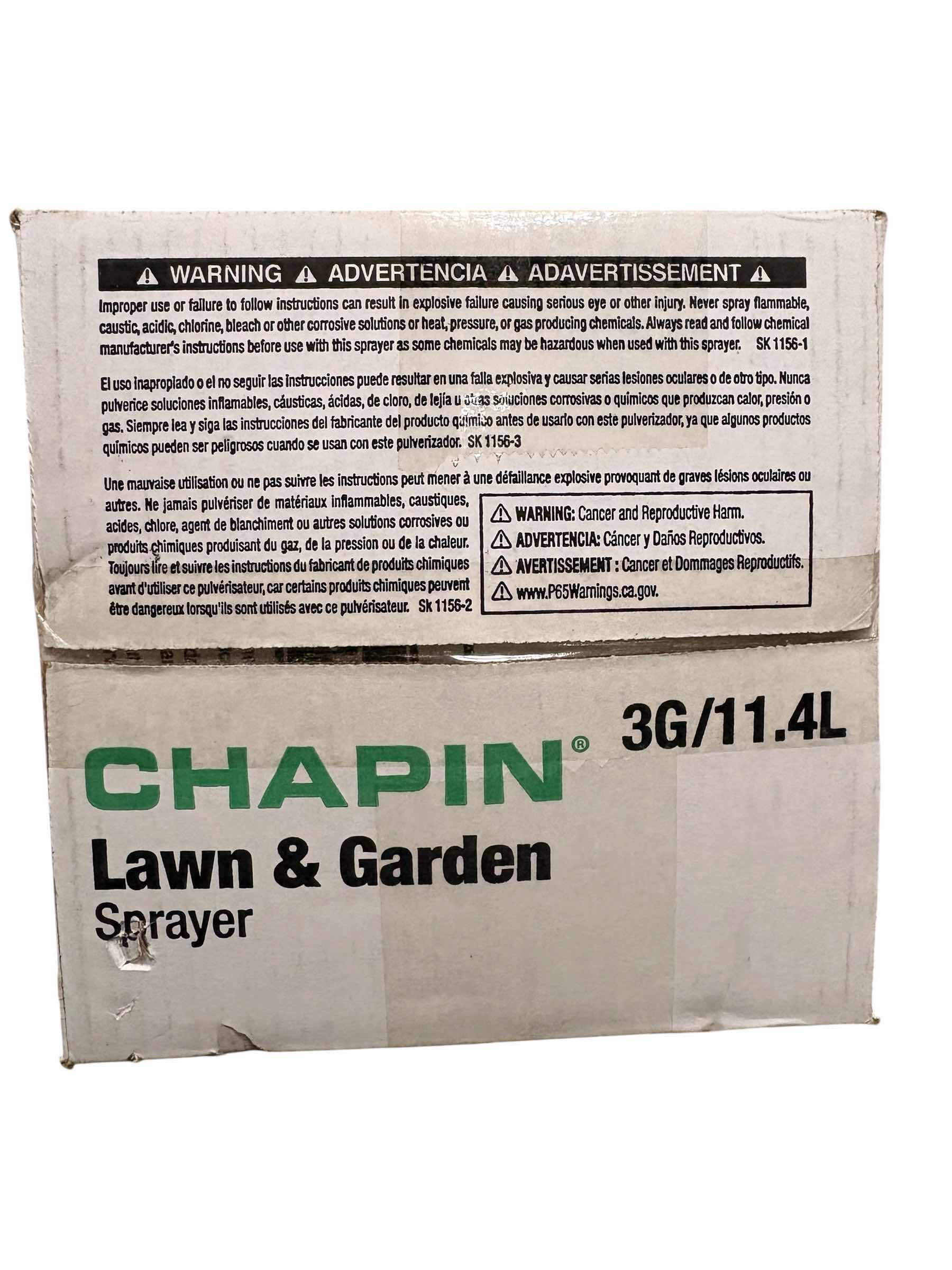 Photo 1 of CHAPIN LAWN & GARDEN SPRAYER 3 GALLON