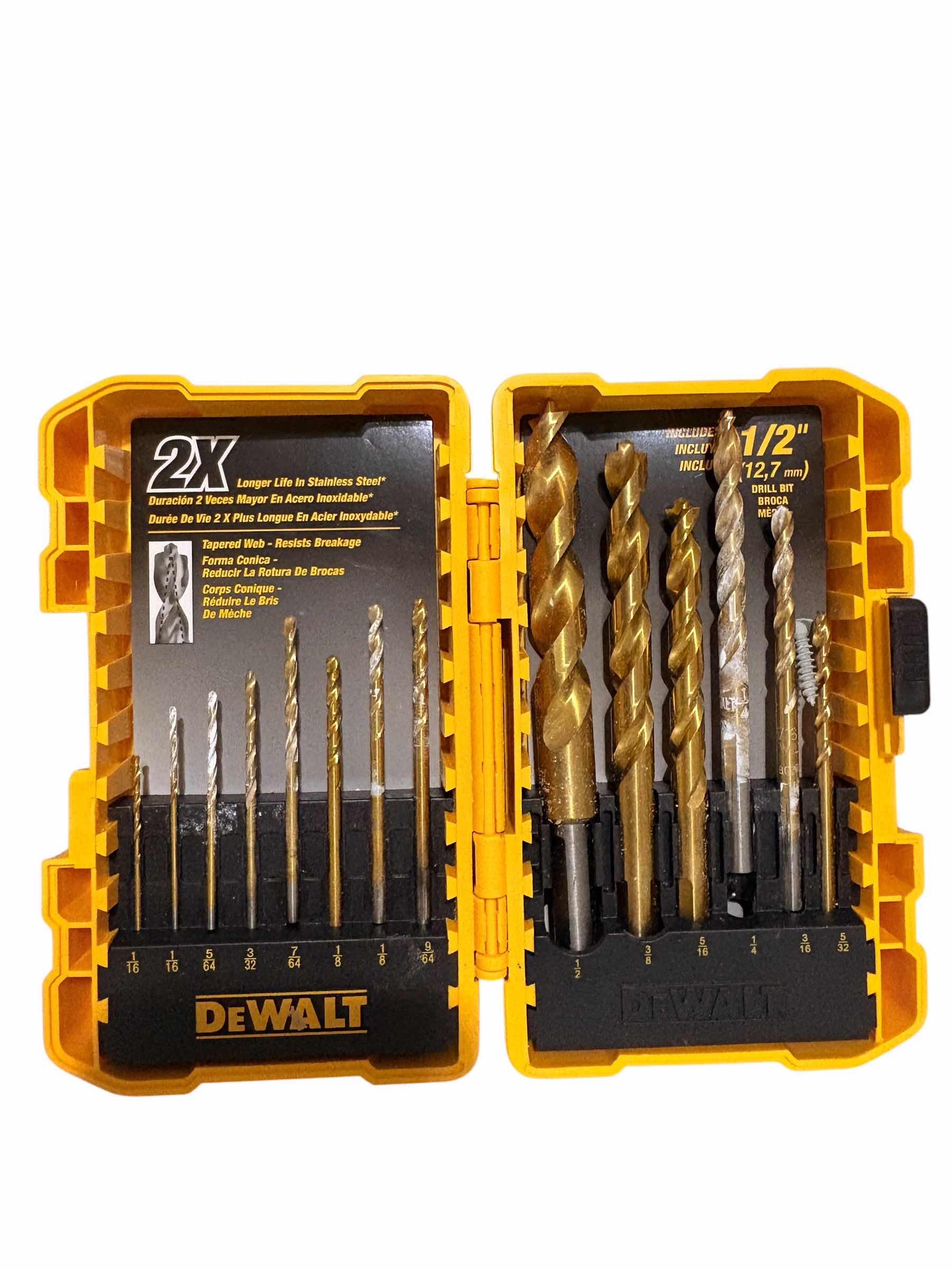 Photo 1 of DEWALT TITANIUM TIP DRIPL BET SET RETAIL $64